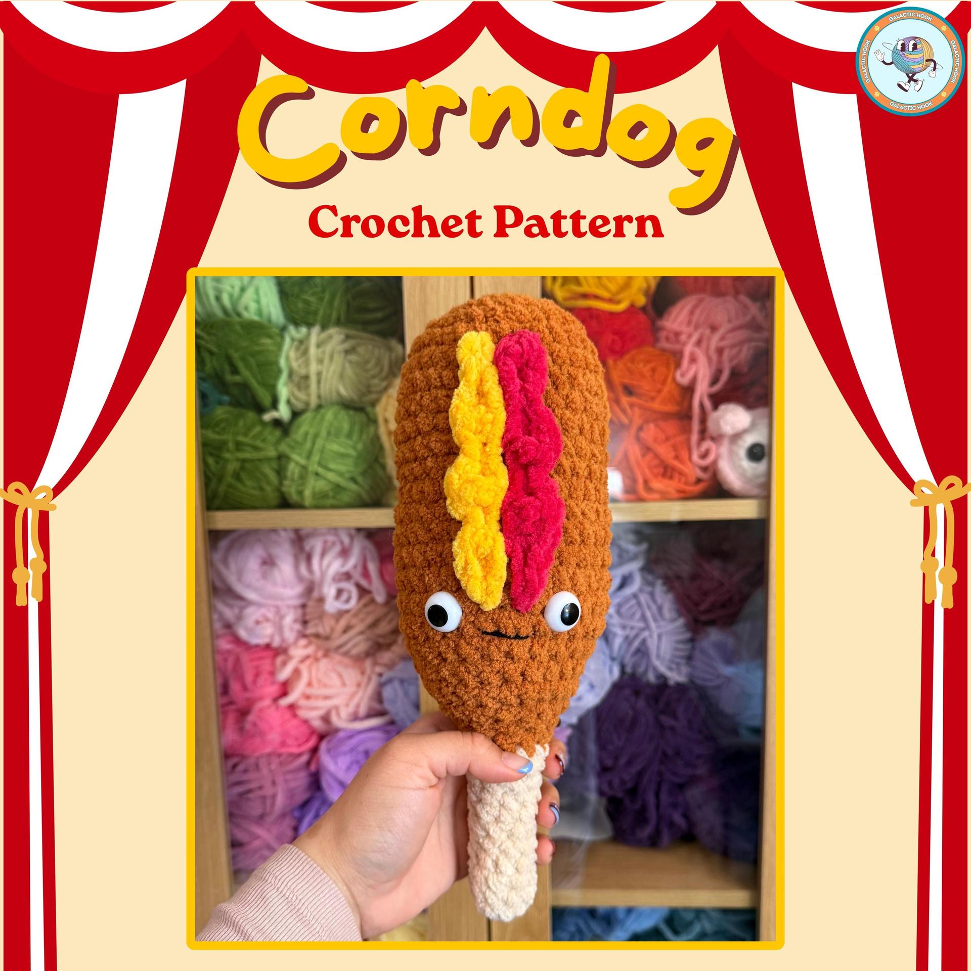 Carnival Snack | Corn Dog | Crochet Pattern