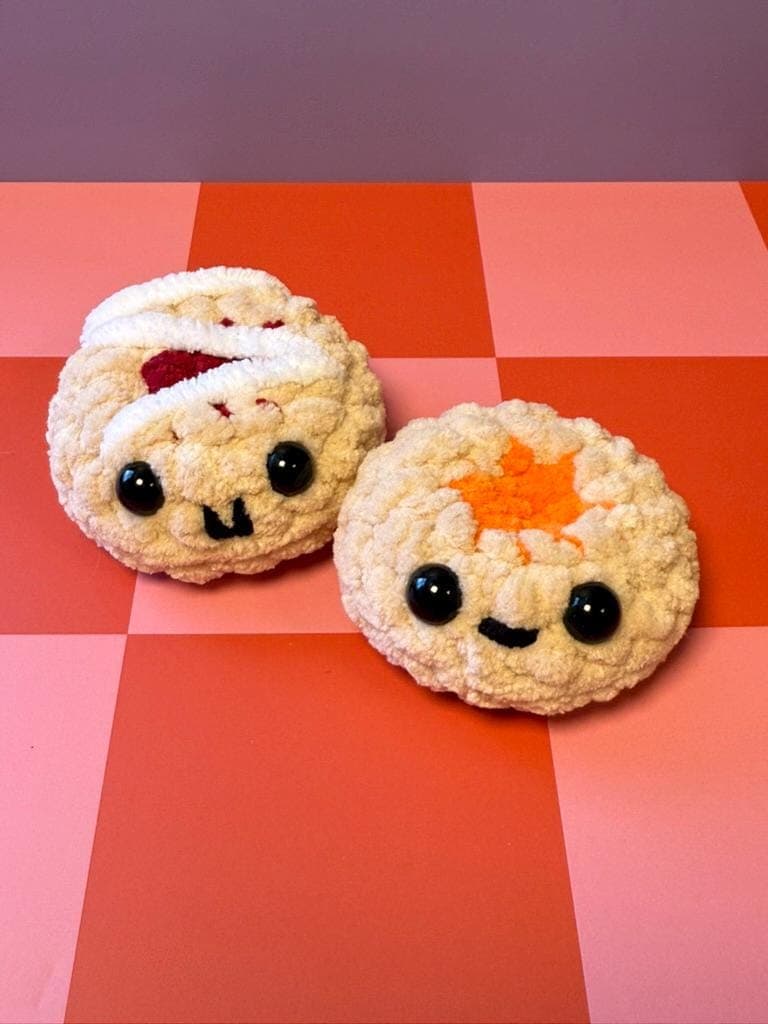 Pastry Bundle Crochet Patterns | 7 Patterns | Fruit Tarte | Macaron | Cheesecake | Cookie | Cannoli | Shortbread Cookie | Danish thumbnail 3