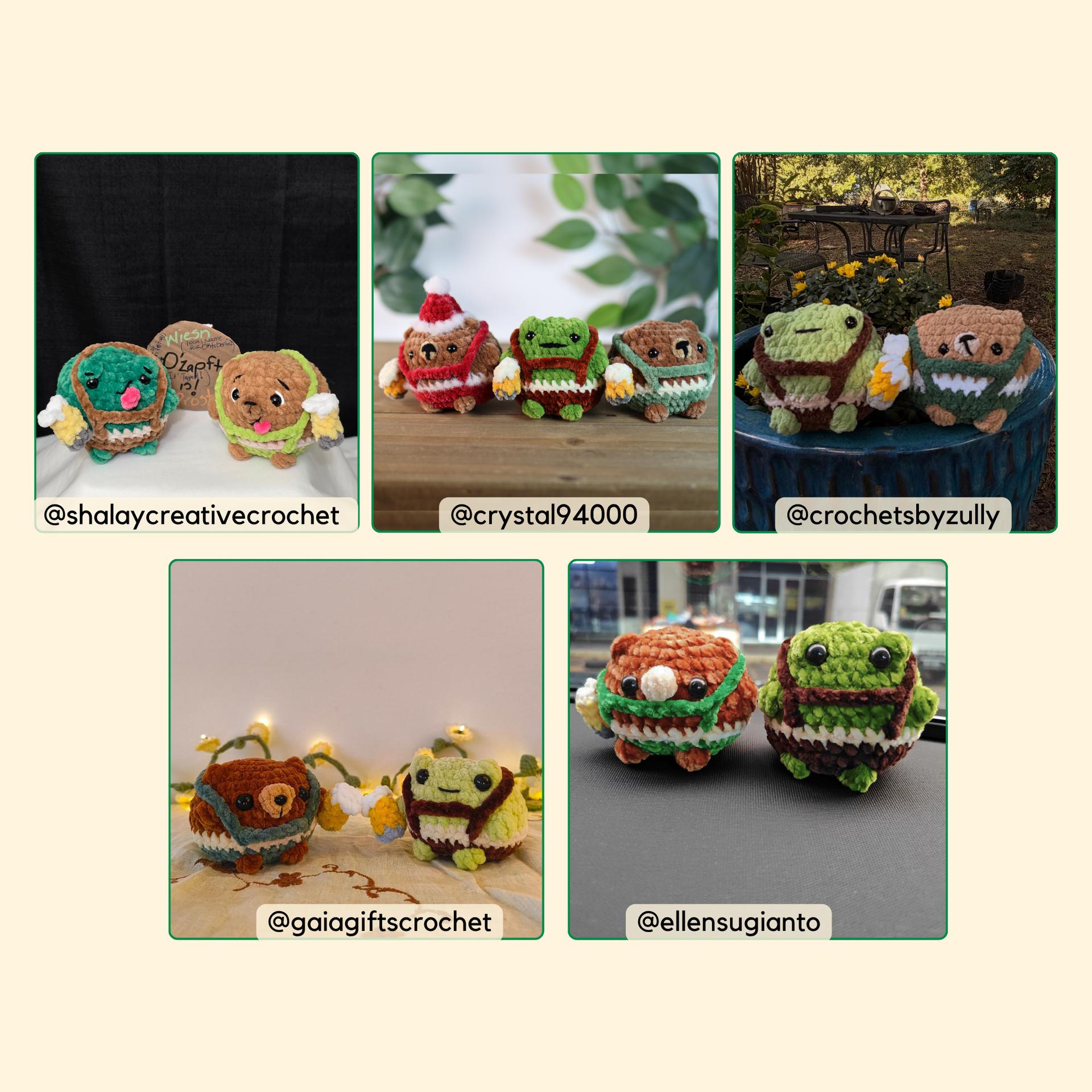 Celebration Duo | Frog | Bear | Crochet Pattern Bundle thumbnail 4