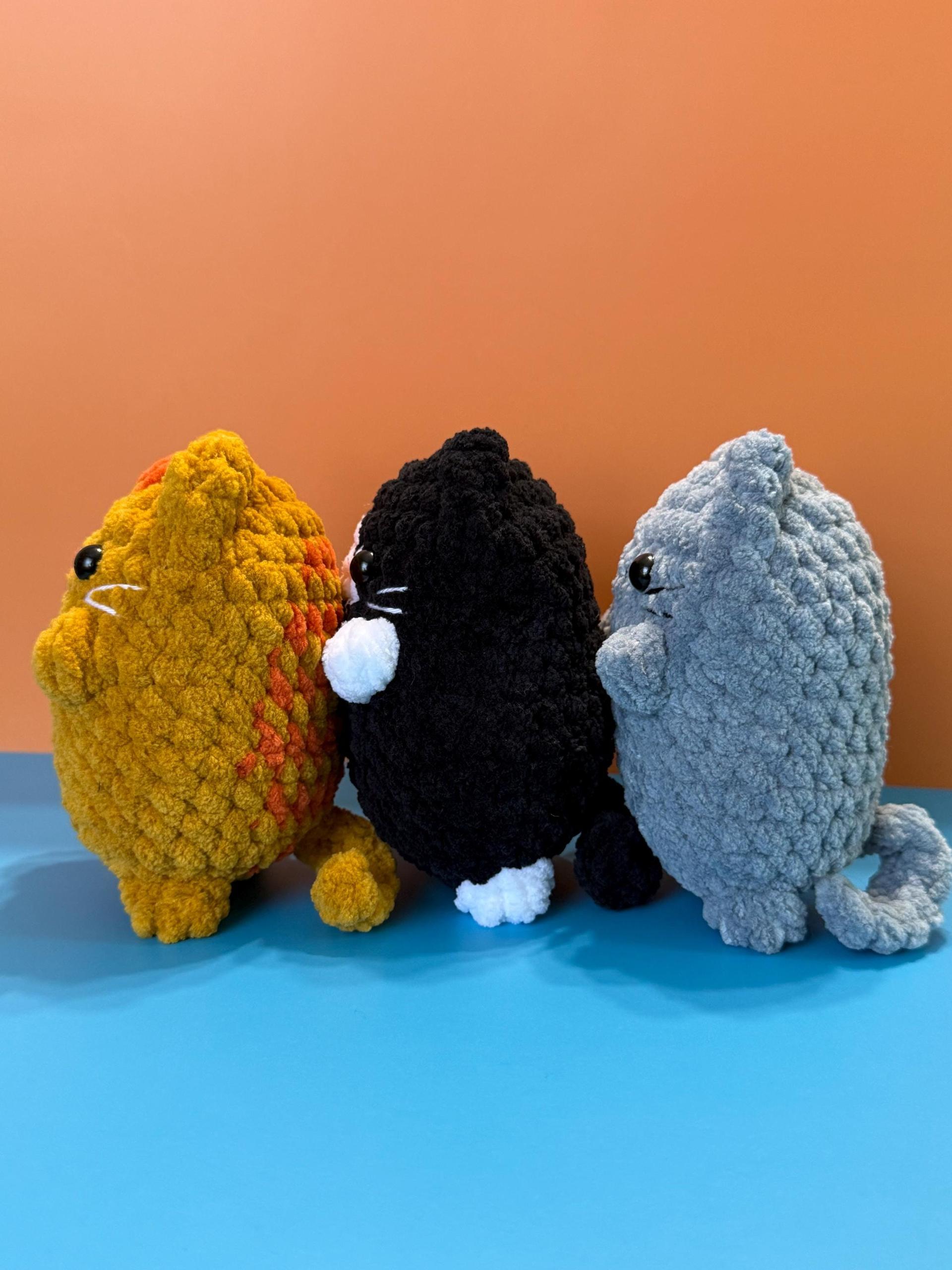 Flat Pocket Cats | Crochet Patterns | Striped, Tuxedo and Solid Cats thumbnail 3