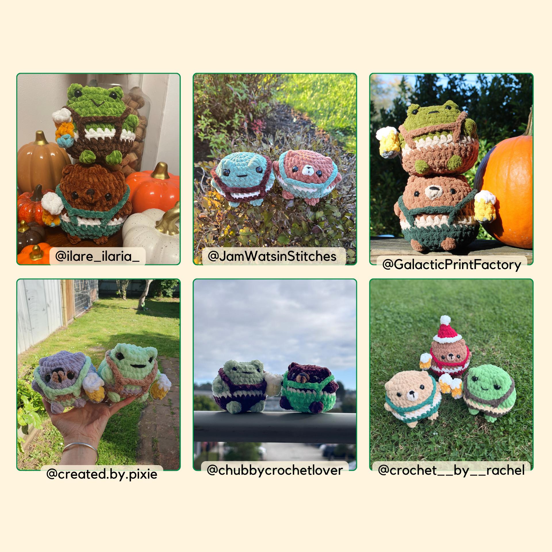 Celebration Duo | Frog | Bear | Crochet Pattern Bundle thumbnail 3