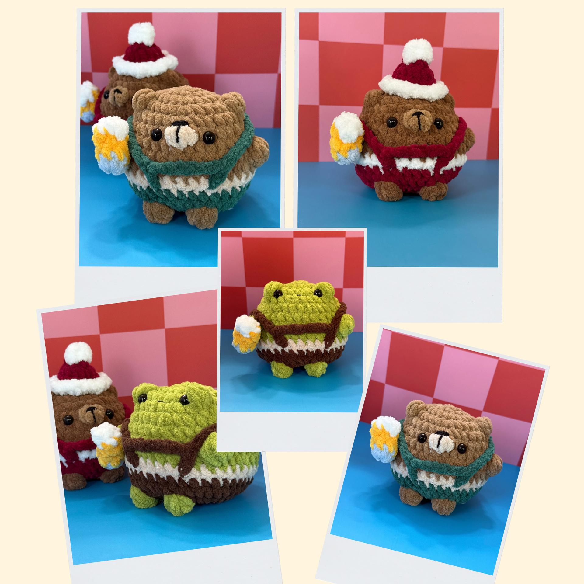 Celebration Duo | Frog | Bear | Crochet Pattern Bundle thumbnail 2