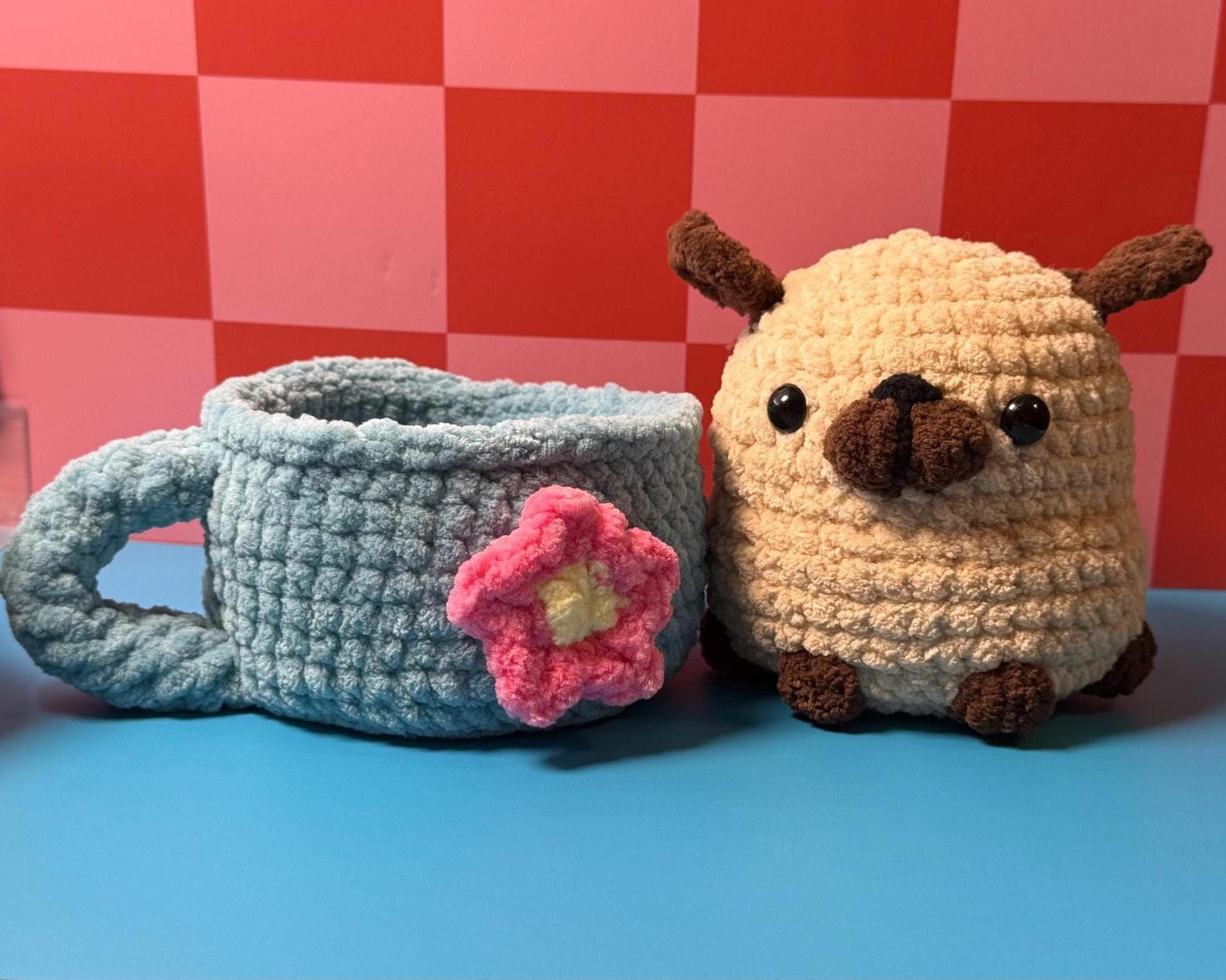 Olive the Pug in a Mug | Pug | Mug | 4 Decals | Crochet Pattern thumbnail 5