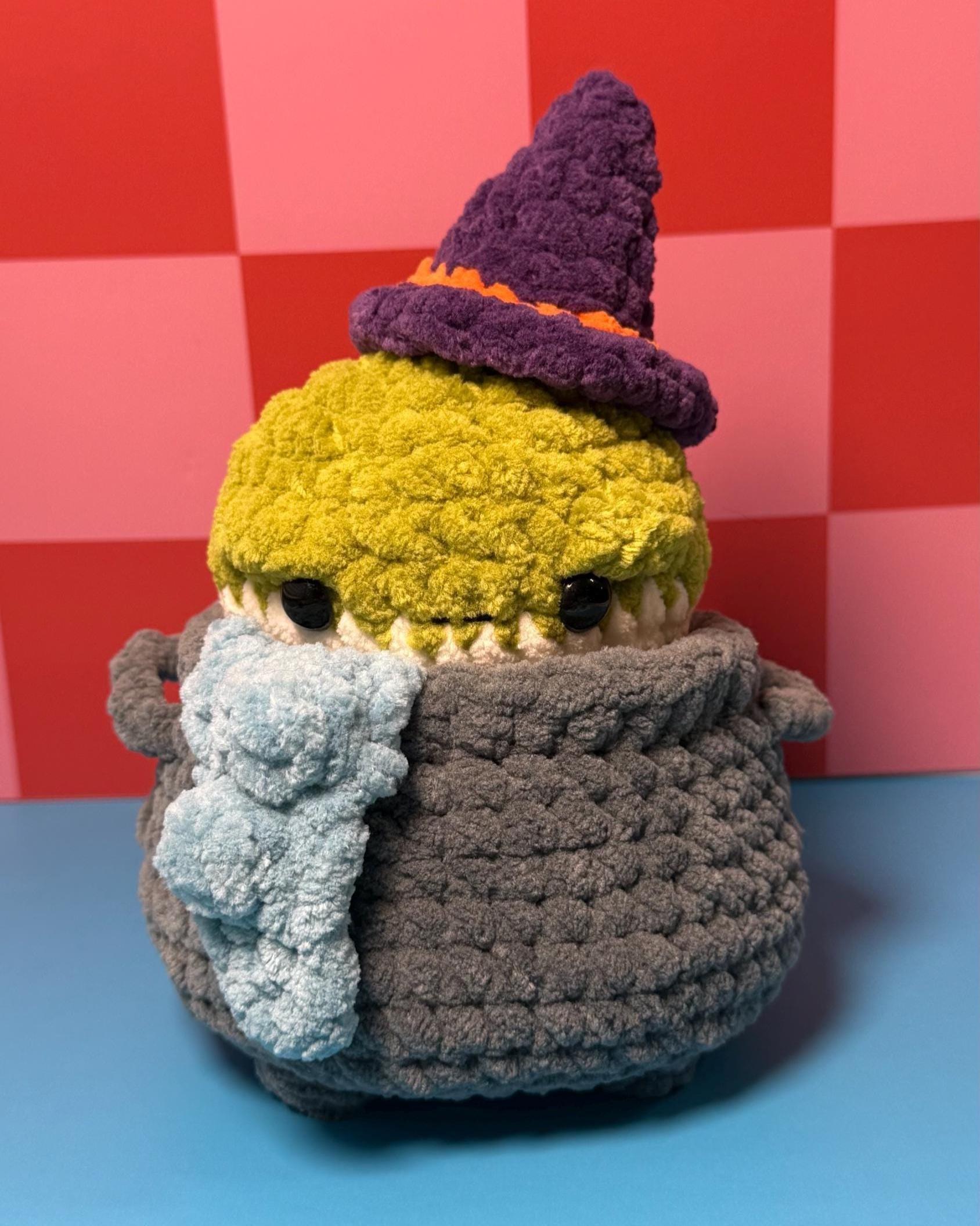 Frog in a Cauldron | Frog | Witch Hat | Cauldron | Crochet Pattern thumbnail 8