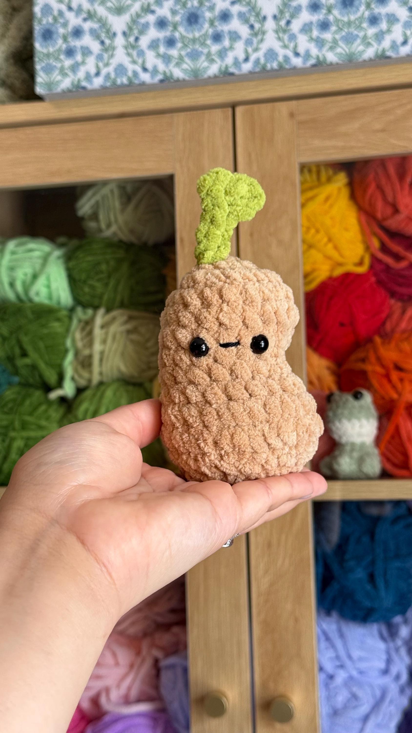 Bean Sprout Guys | Mini Bean Sprout | Big Bean Sprout | Crochet Pattern Bundle thumbnail 4