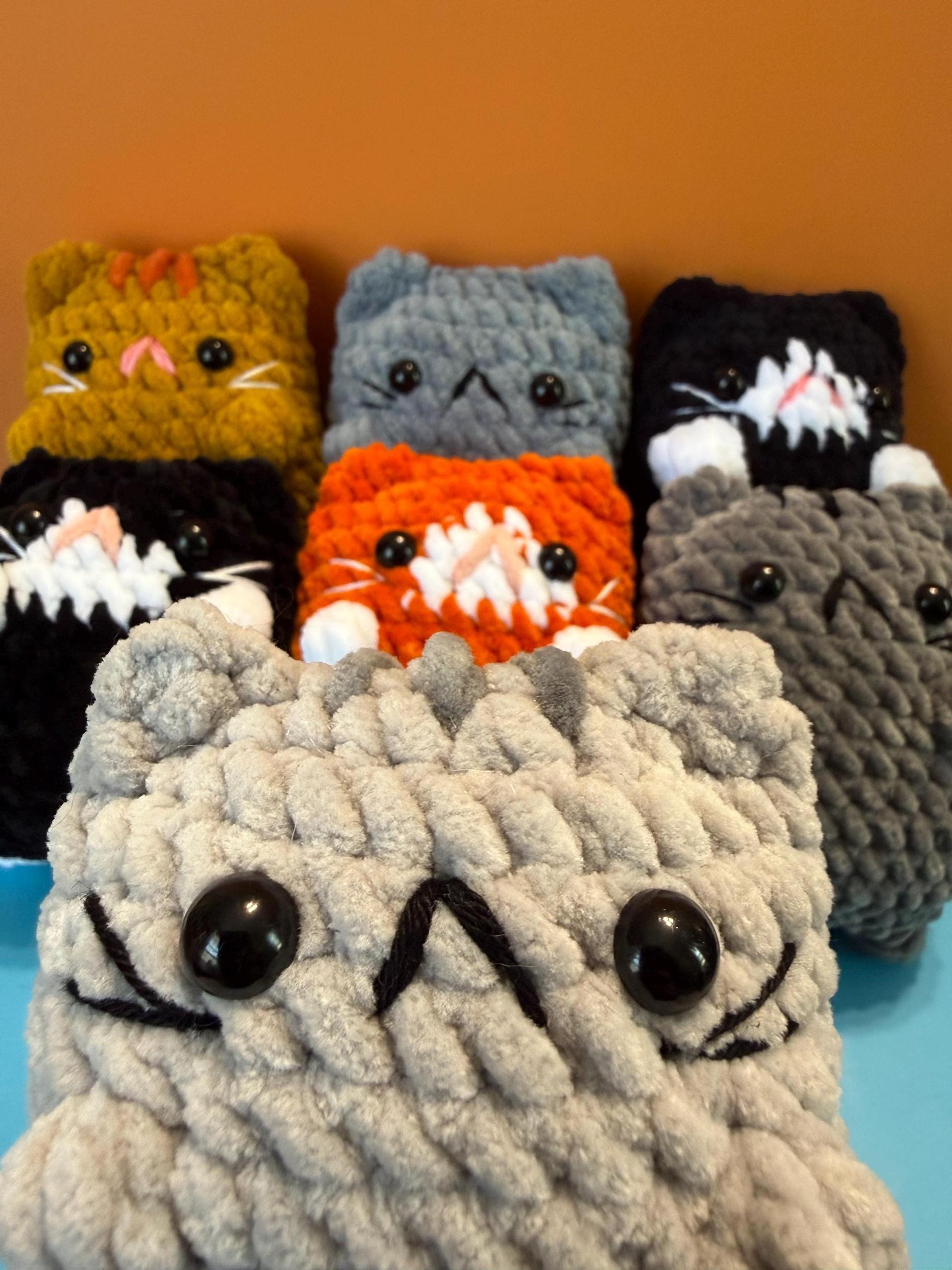 Flat Pocket Cats | Crochet Patterns | Striped, Tuxedo and Solid Cats thumbnail 2