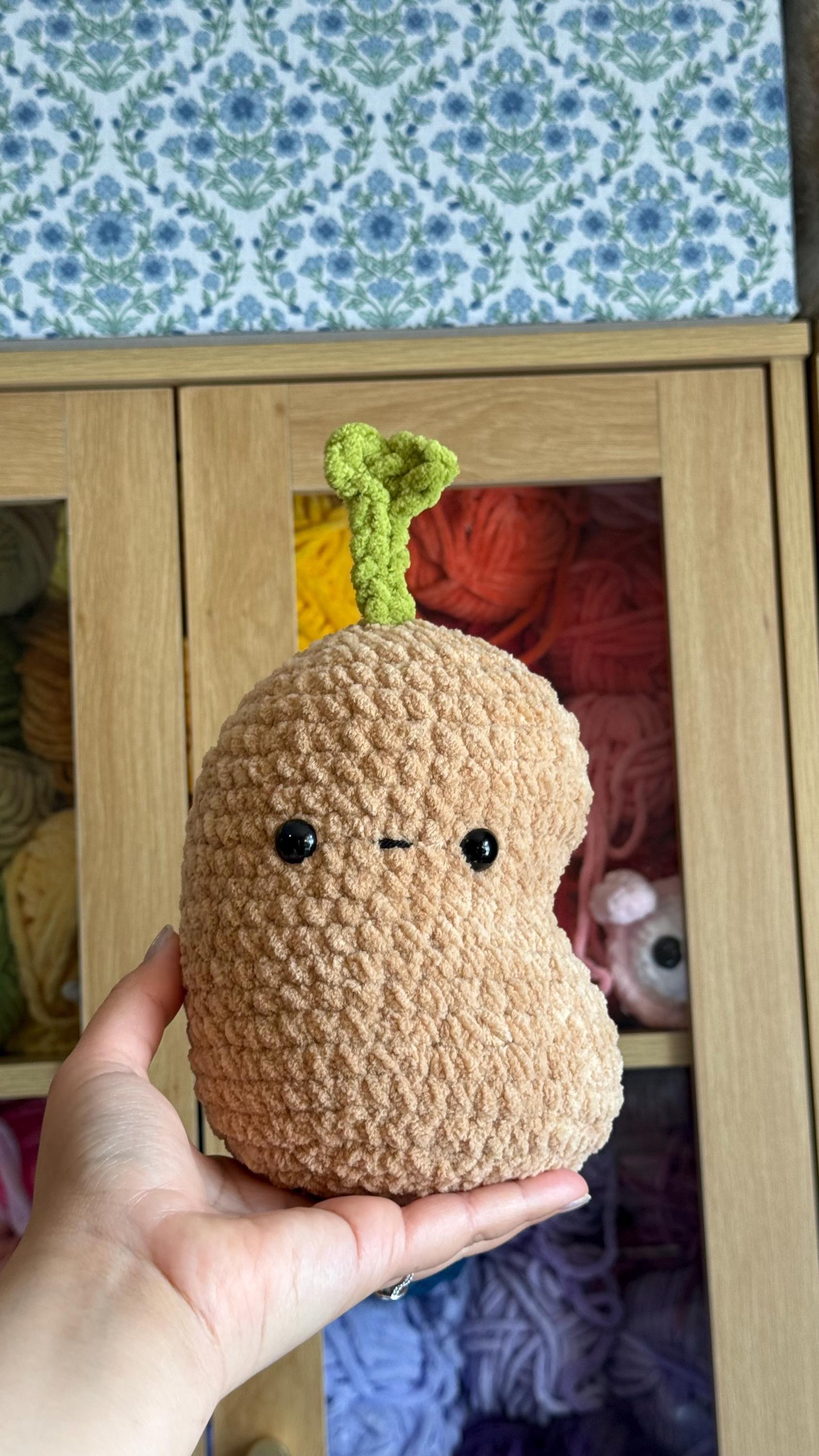 Bean Sprout Guys | Mini Bean Sprout | Big Bean Sprout | Crochet Pattern Bundle thumbnail 3