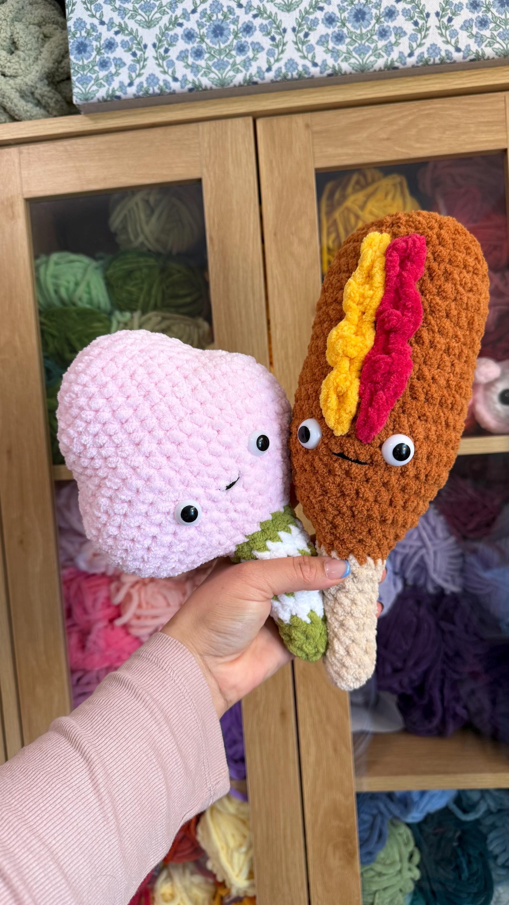 Carnival Snacks Bundle | Cotton Candy | Corn Dog | Crochet Patterns thumbnail 2