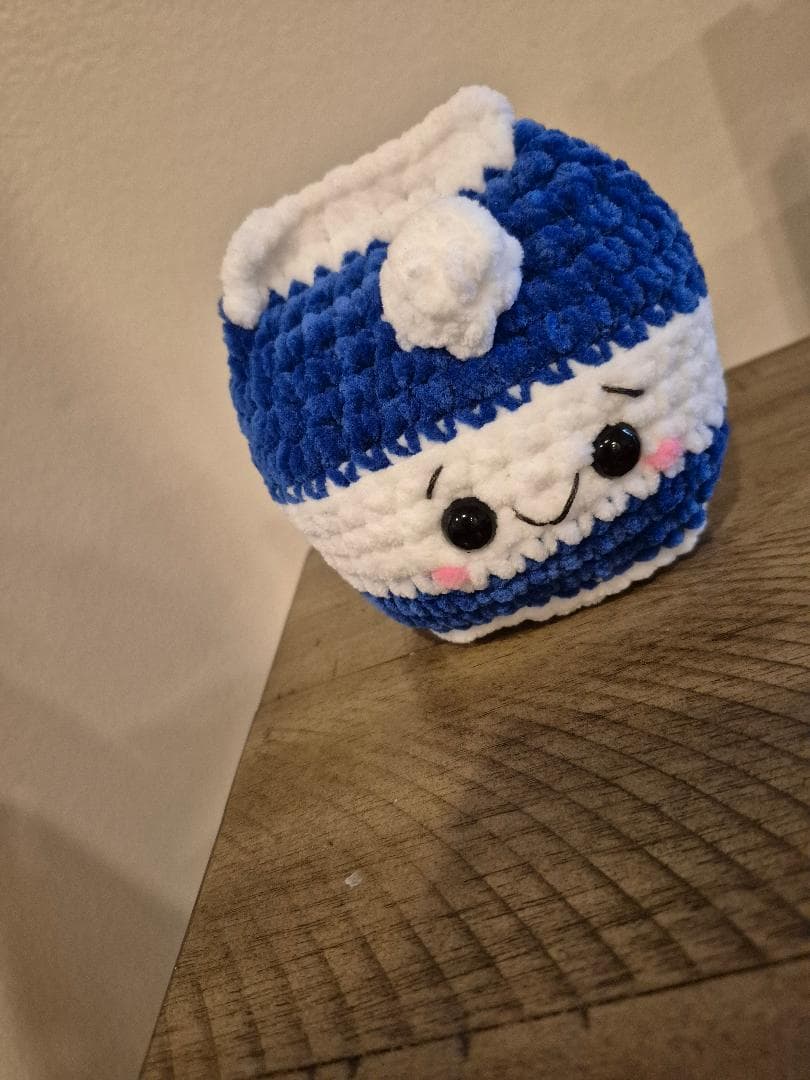Amigurumi Crochet Milk: Chubby Cheeks Plush Toy