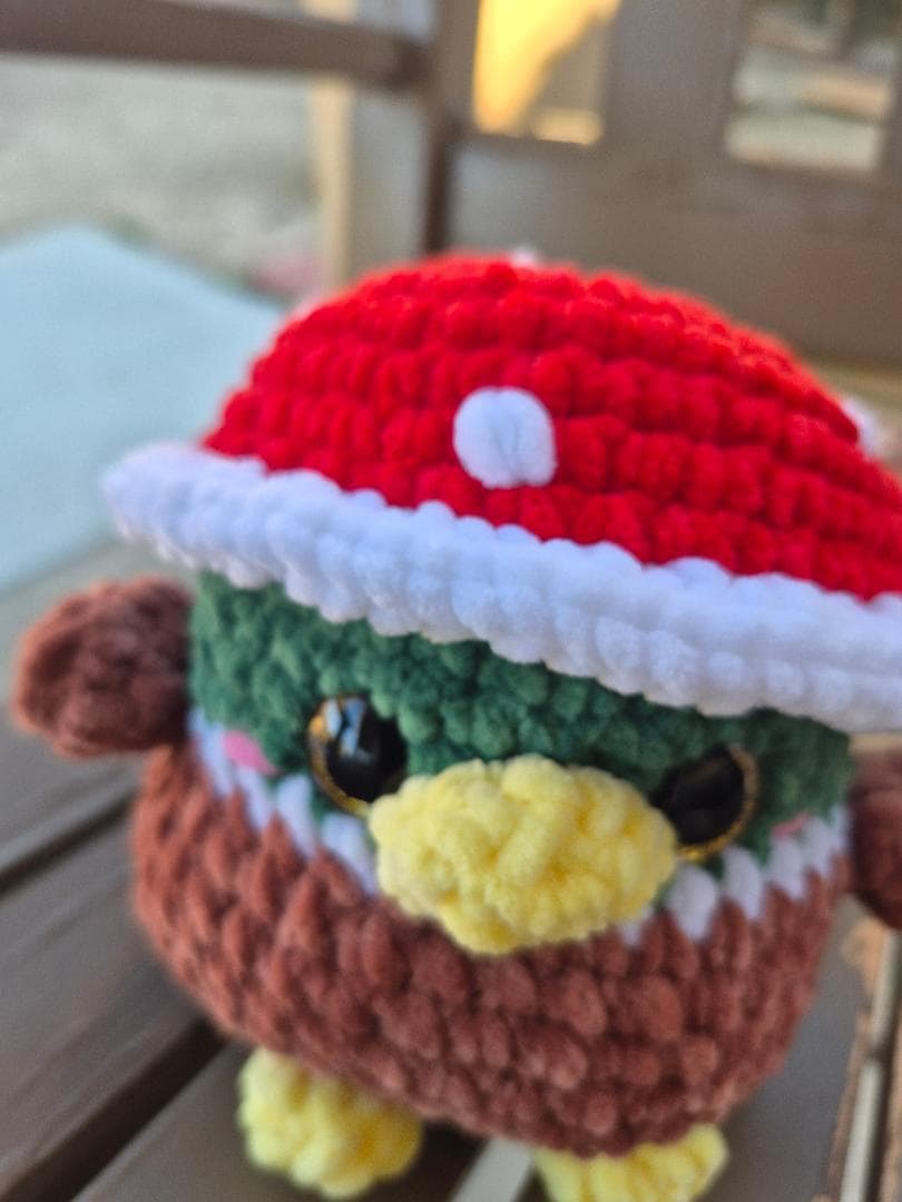 crochet duck with interchangeable crochet hats thumbnail 2