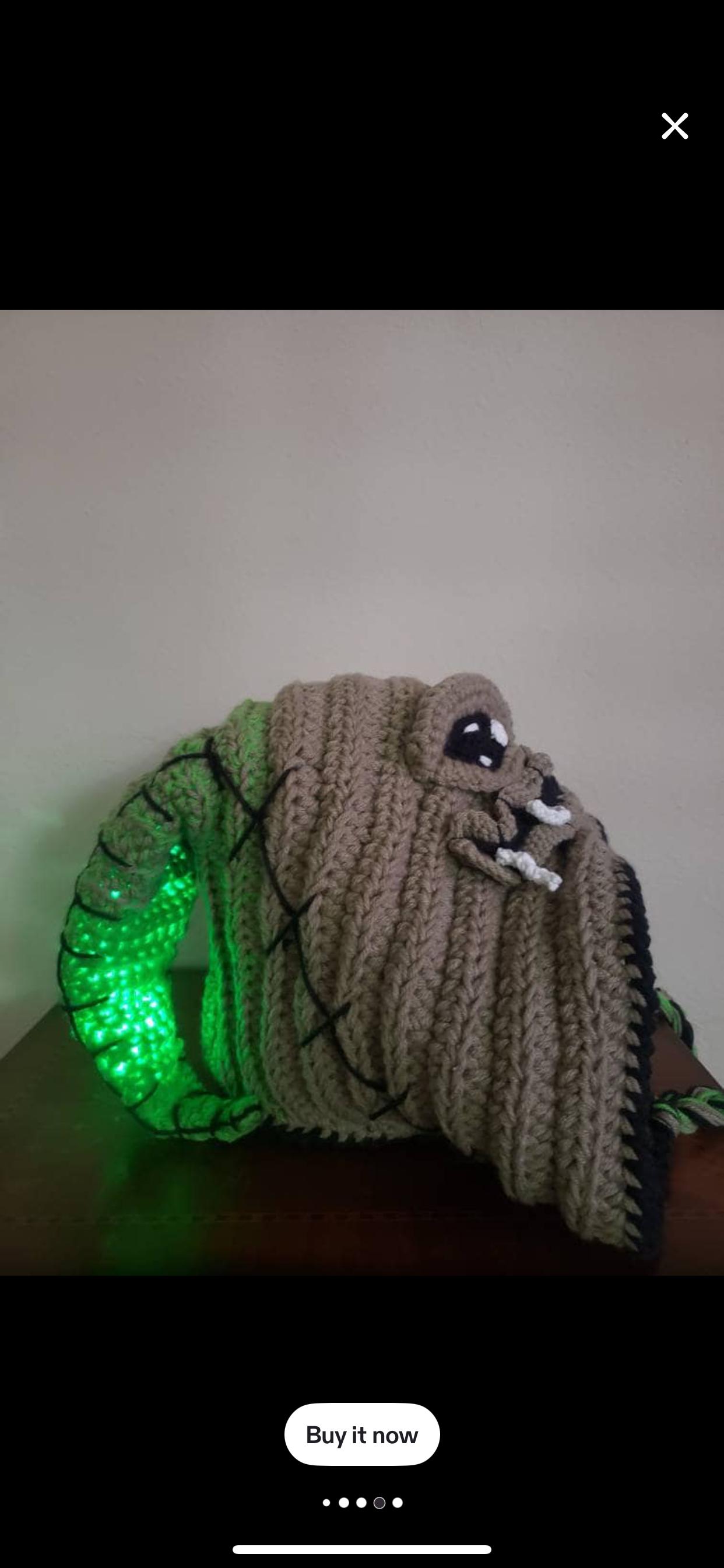Glow in the dark Oogie boogie hood