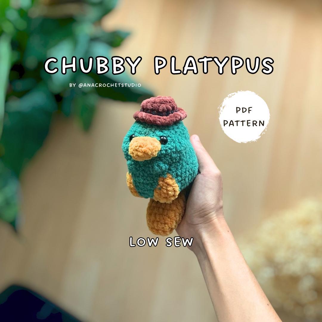 Chubby Platypus Low sew PDF Crochet pattern Amigurumi