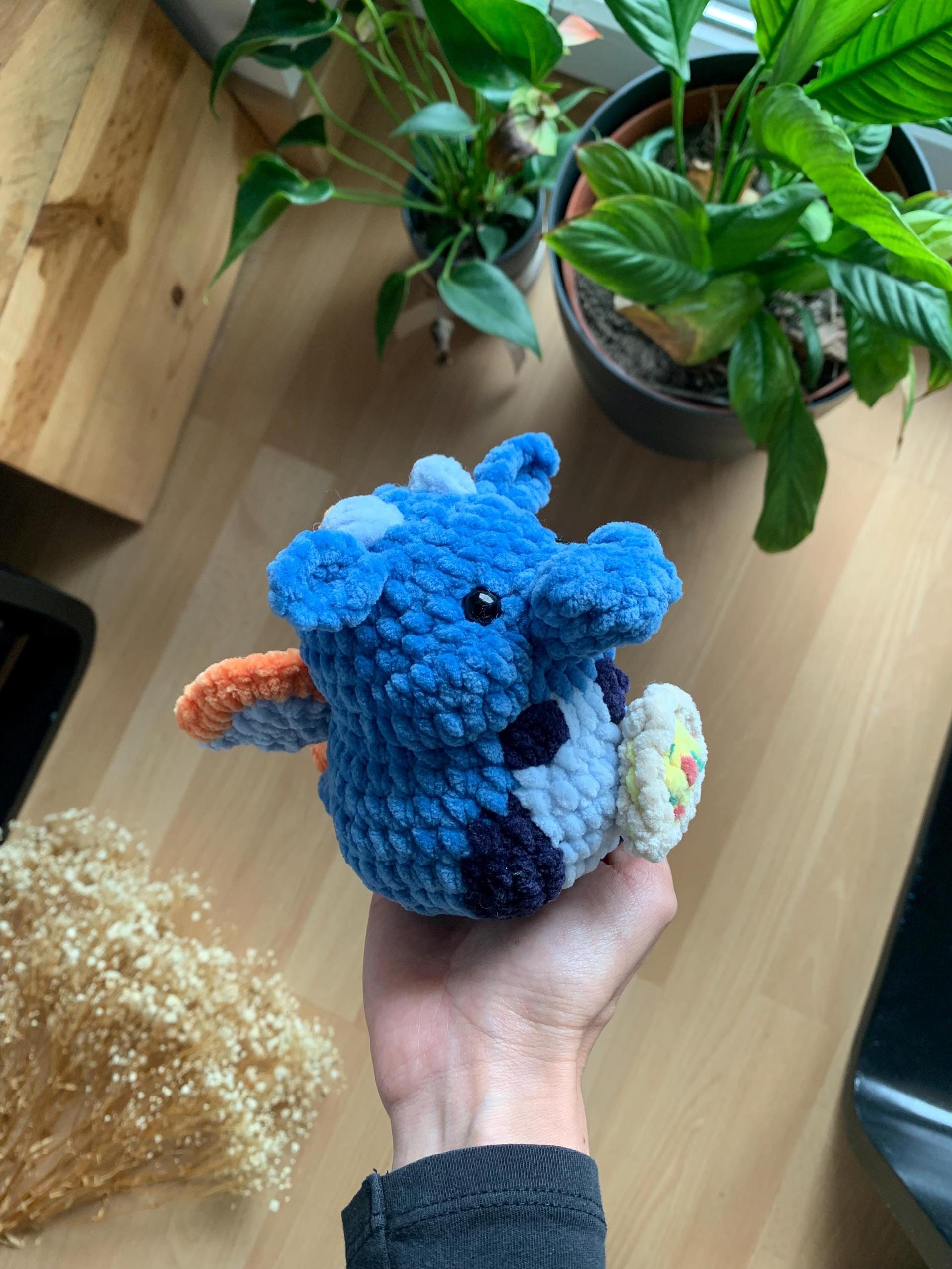 Axolotl and Dragon No - Low sew PDF Crochet pattern Chubby Amigurumi thumbnail 10