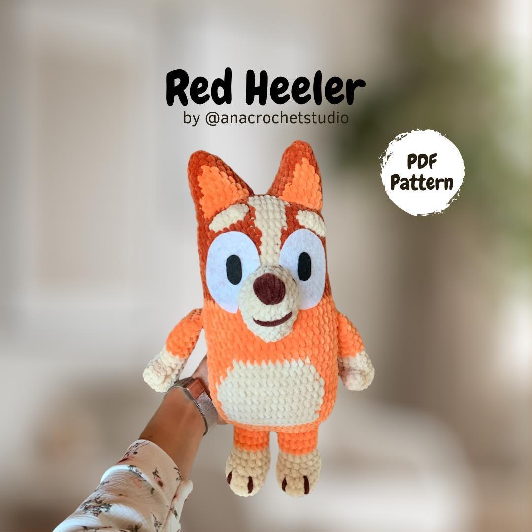 Red Heeler PDF crochet pattern amigurumi plushie dog