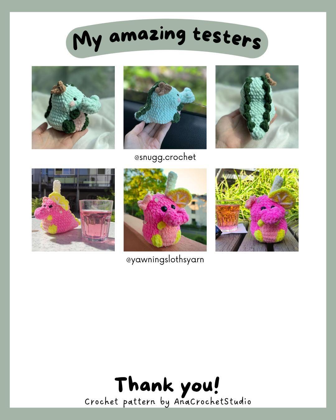Crocodile and Capybara No - Low sew PDF Crochet pattern Chubby Amigurumi thumbnail 9
