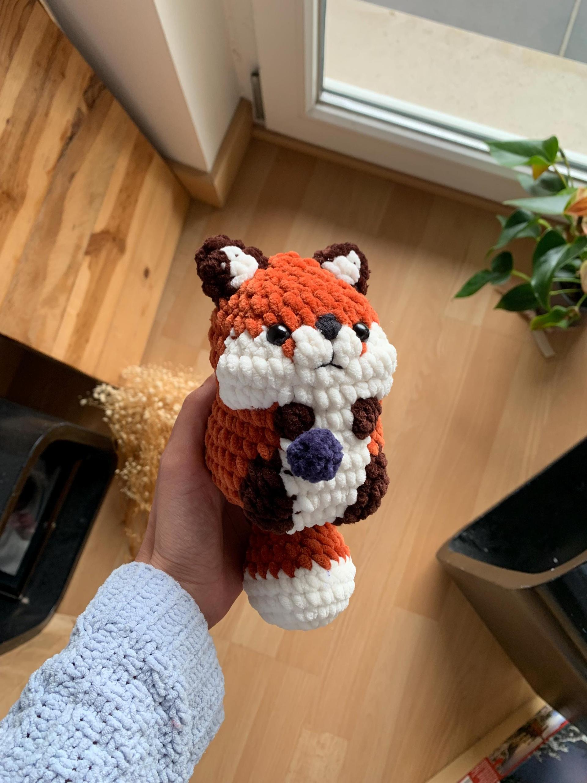 Fox and Opossum Low sew PDF Crochet pattern Chubby Amigurumi thumbnail 9