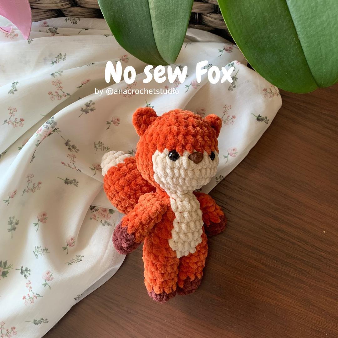 Forest Animals No-Sew Crochet Pattern: Fox, Deer, Squirrel, Beaver, Raccoon and Reindeer (PDF Pattern) woodland amigurumi thumbnail 5