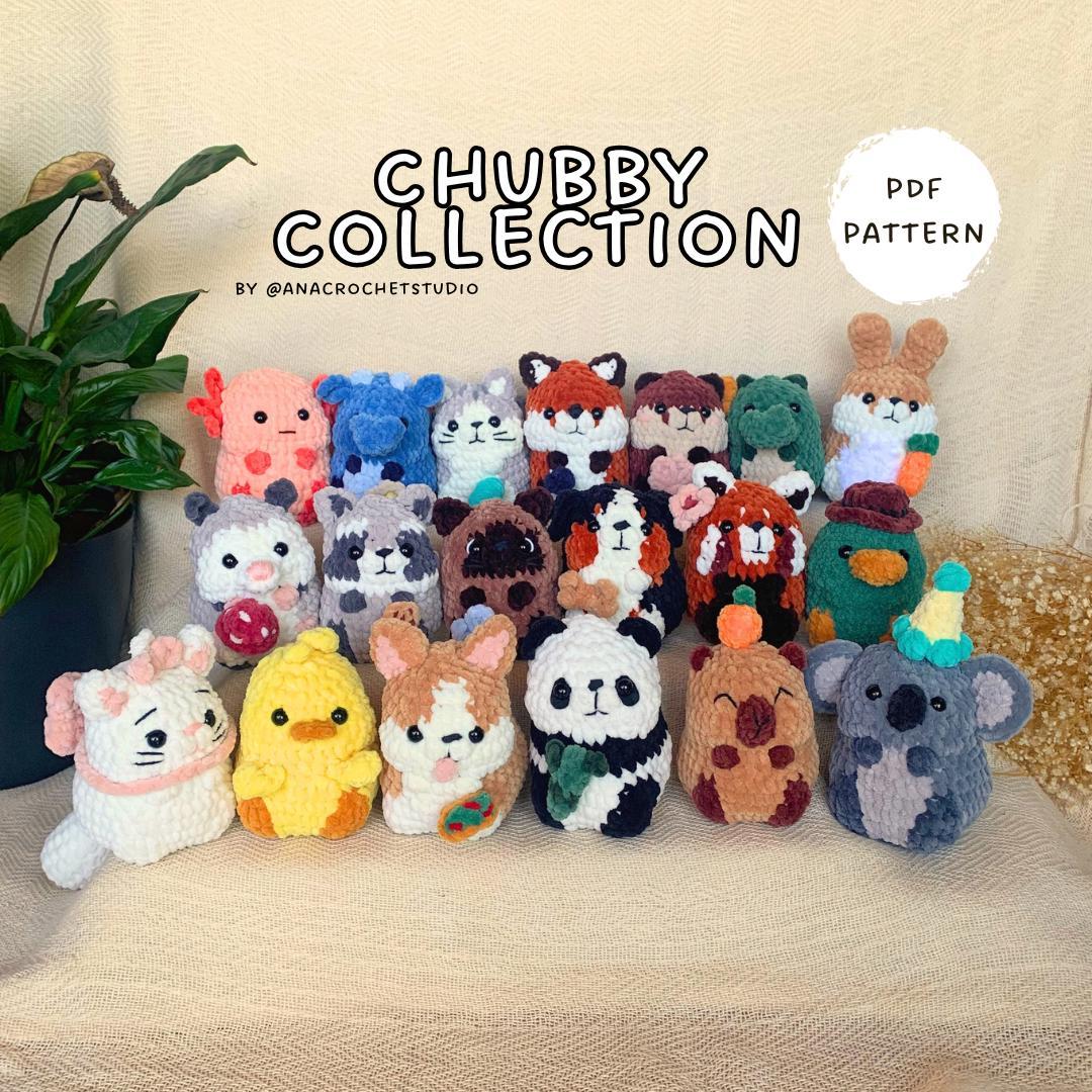 Chubby Animals Collection Bundle PDF Crochet Pattern Amigurumi | Easy Crochet for Beginners