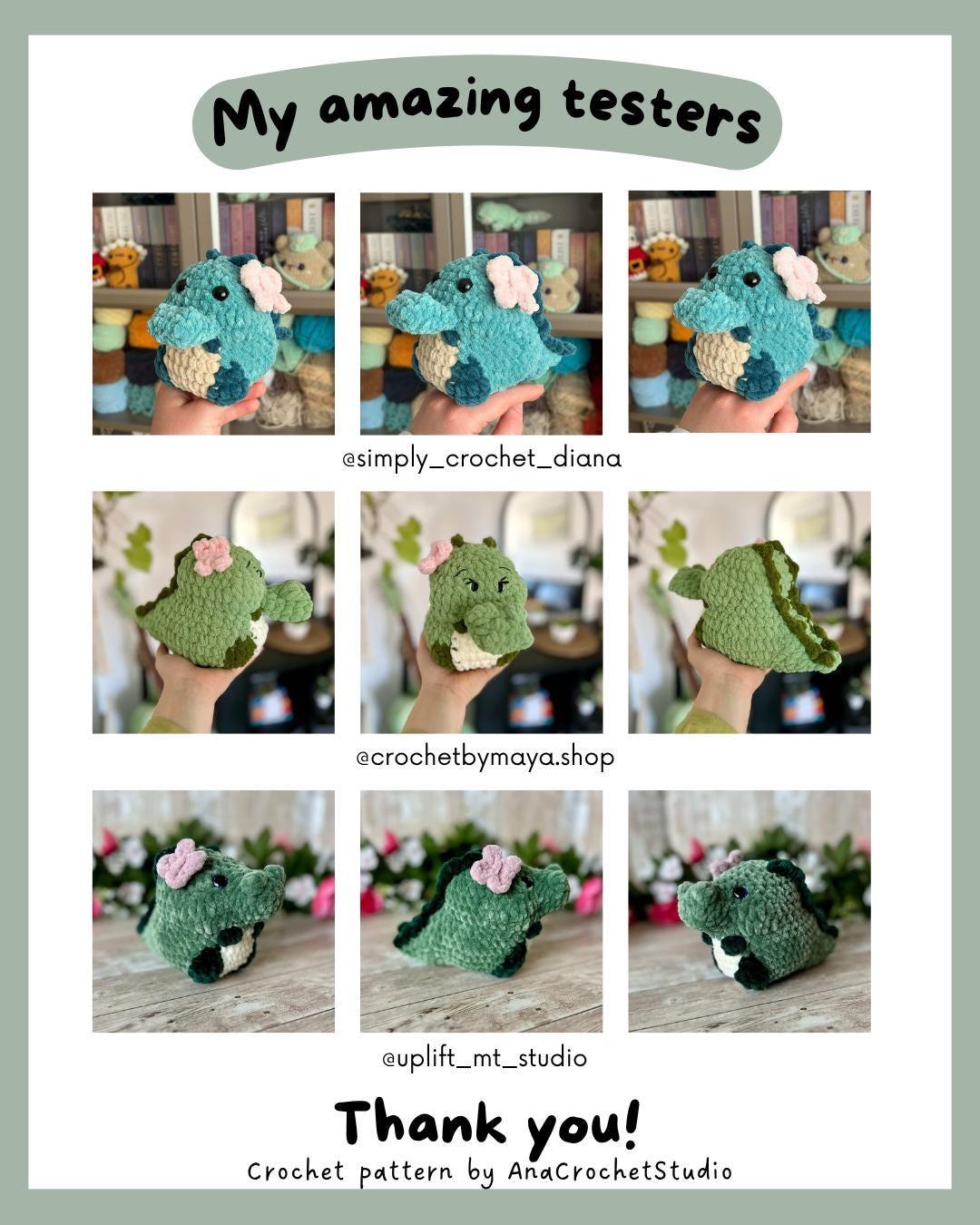 Crocodile and Capybara No - Low sew PDF Crochet pattern Chubby Amigurumi thumbnail 6