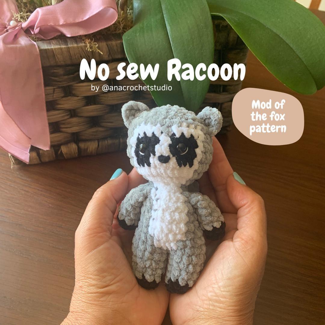 Forest Animals No-Sew Crochet Pattern: Fox, Deer, Squirrel, Beaver, Raccoon and Reindeer (PDF Pattern) woodland amigurumi thumbnail 7