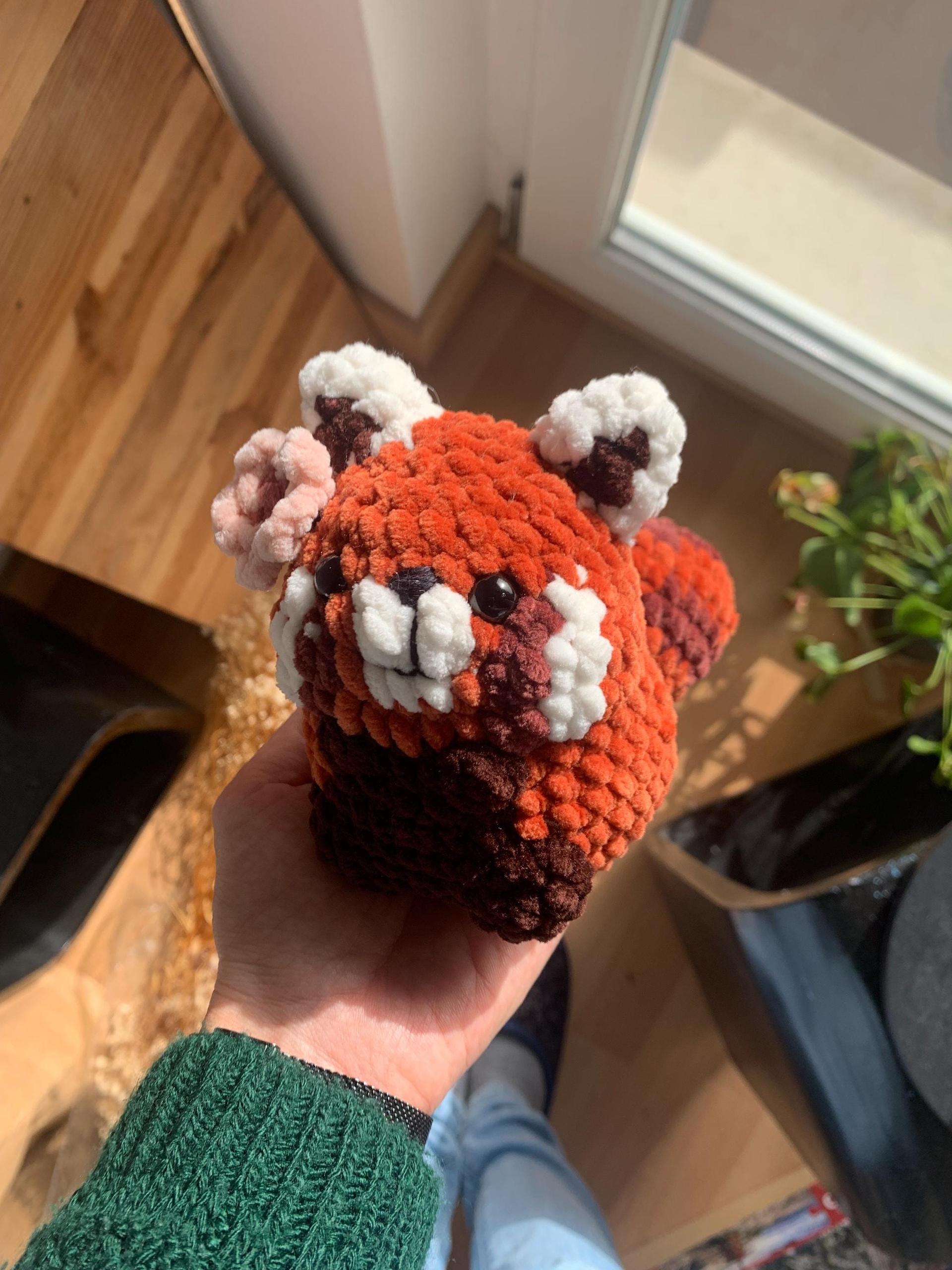 Chubby Red Panda Low sew PDF Crochet pattern Amigurumi thumbnail 3