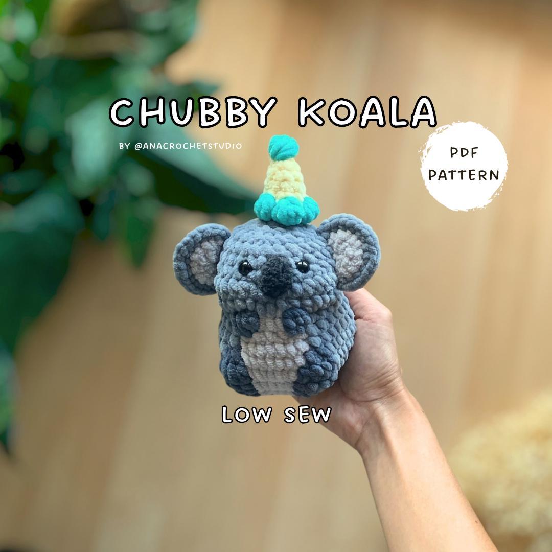 Chubby Koala Low sew PDF Crochet pattern Amigurumi