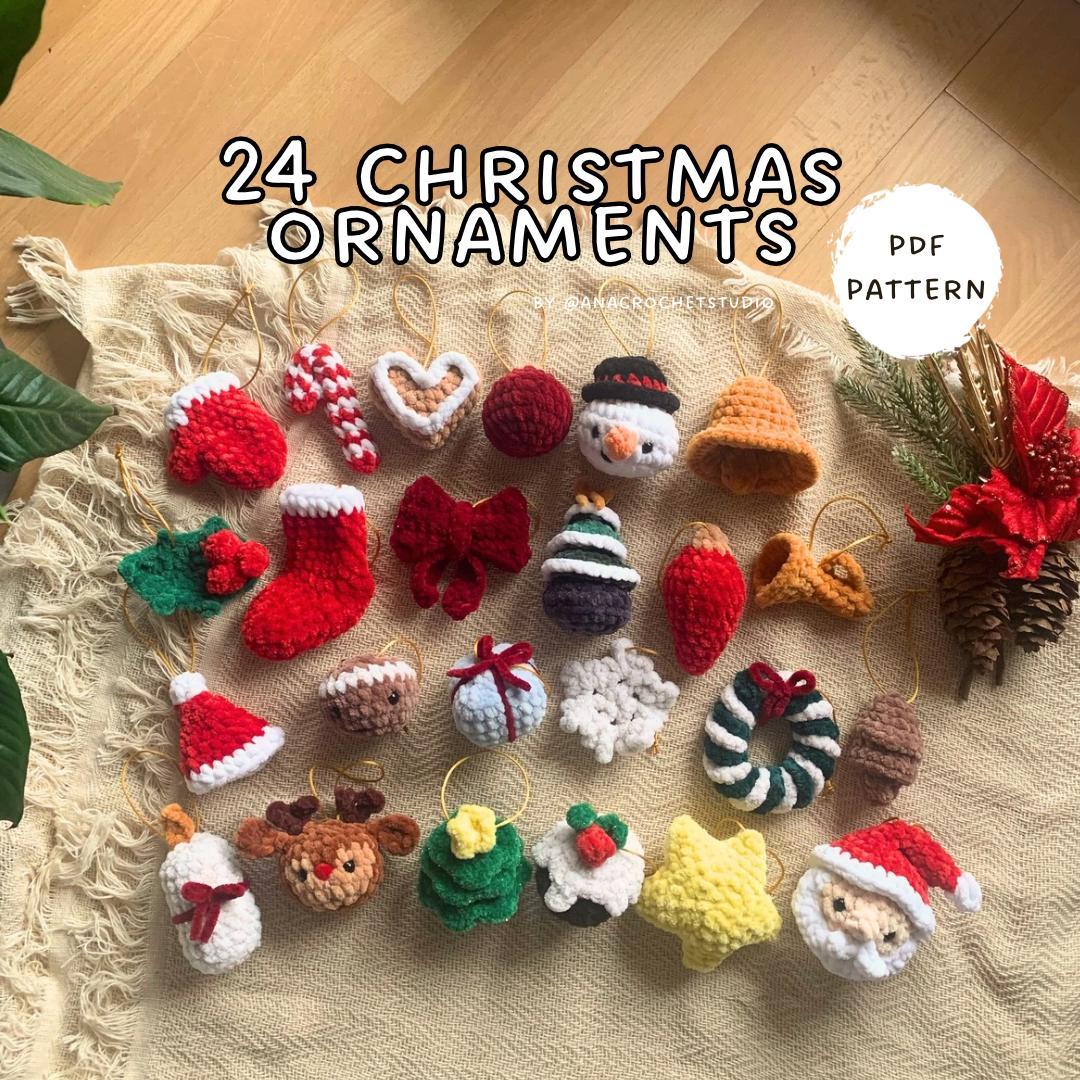 Christmas Ornaments Collection Bundle PDF Crochet Pattern Amigurumi | Easy Crochet for Beginners | Decorations