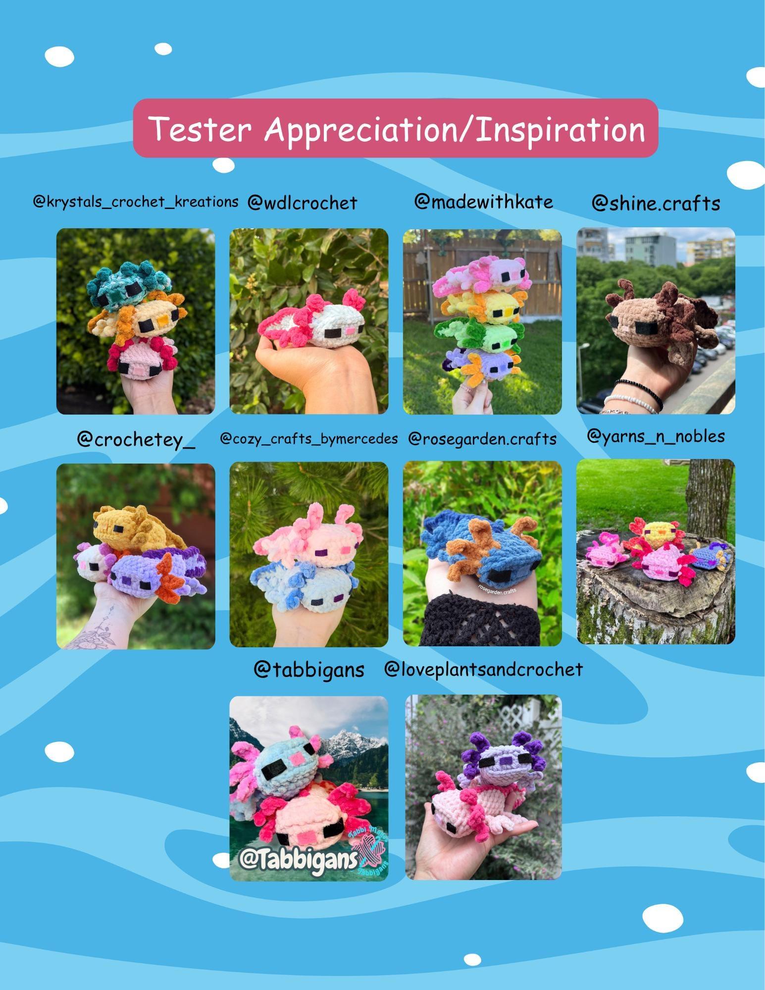 No-Sew Minecraft-Inspired Axolotl Crochet Pattern Bundle: Amigurumi (PDF Patterns) thumbnail 5