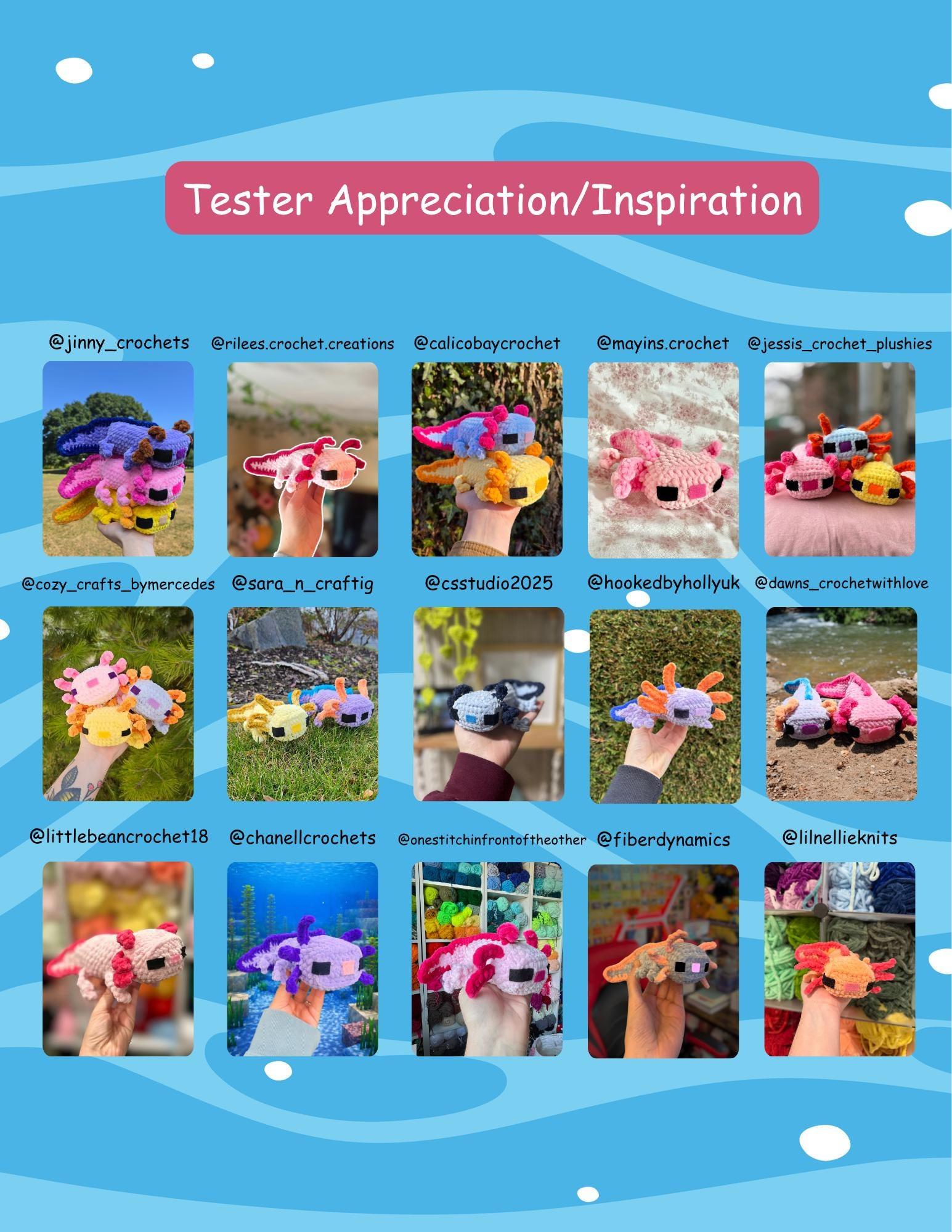 No-Sew Minecraft-Inspired Axolotl Crochet Pattern Bundle: Amigurumi (PDF Patterns) thumbnail 4