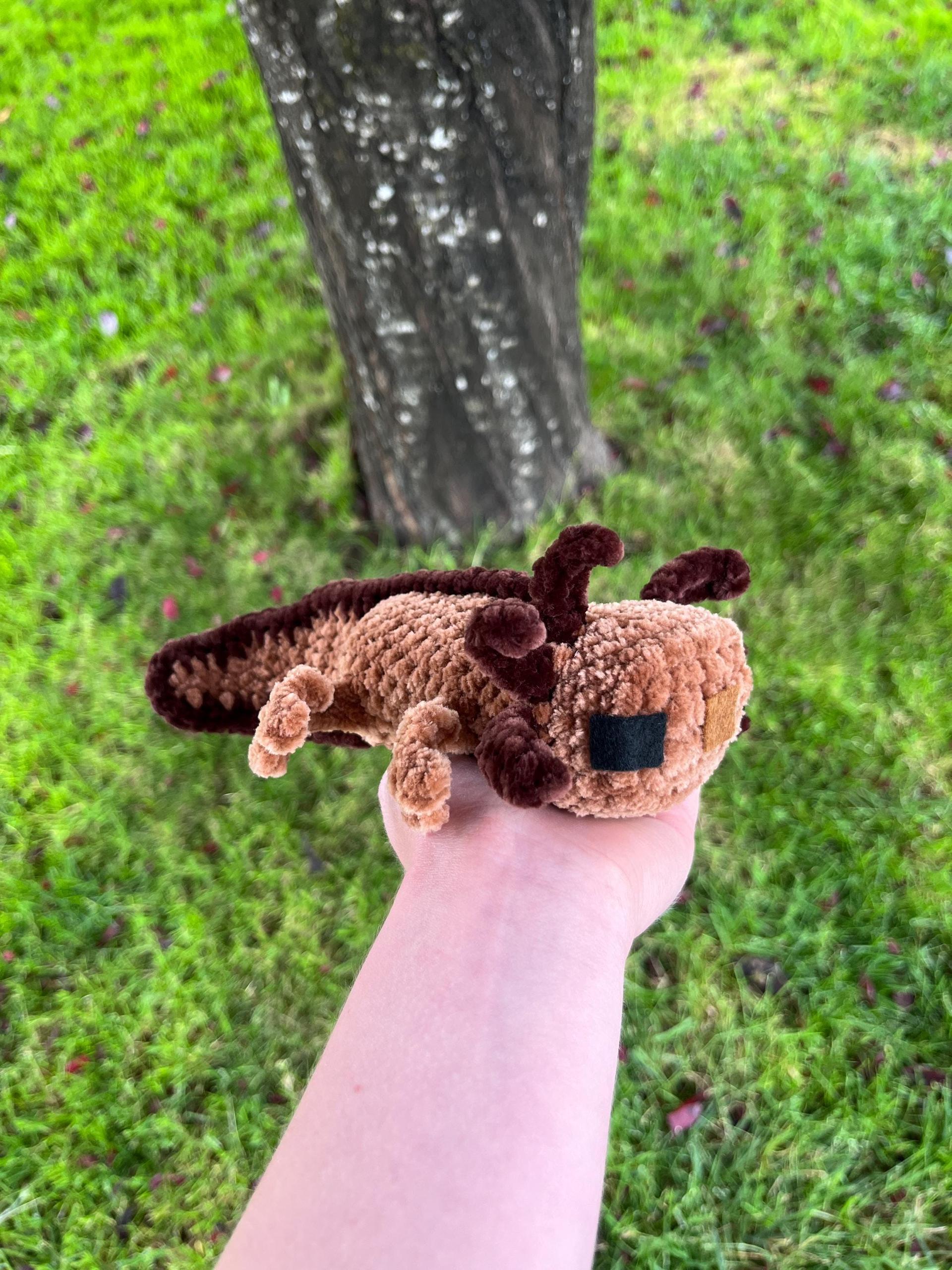 Minecraft-Inspired Axolotl Crochet Plushie Stuffed Animal thumbnail 9