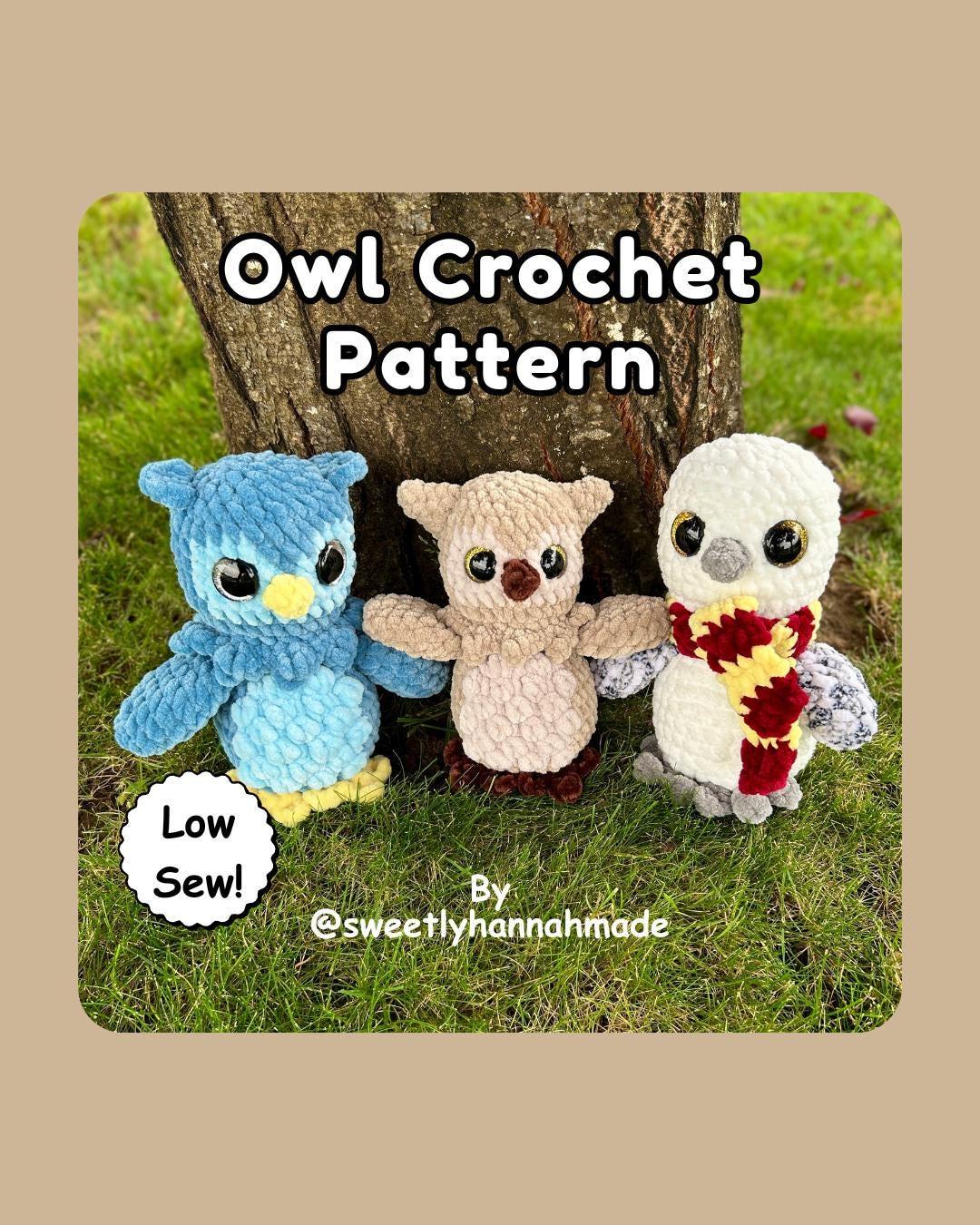 Low-Sew Crochet Owl Pattern