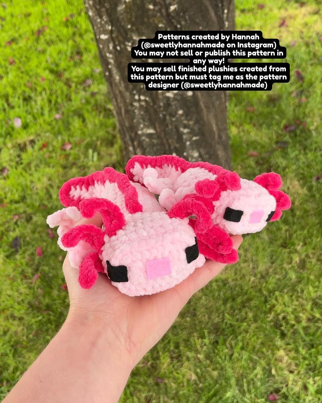 No-Sew Minecraft-Inspired Axolotl Crochet Pattern Bundle: Amigurumi (PDF Patterns) thumbnail 3