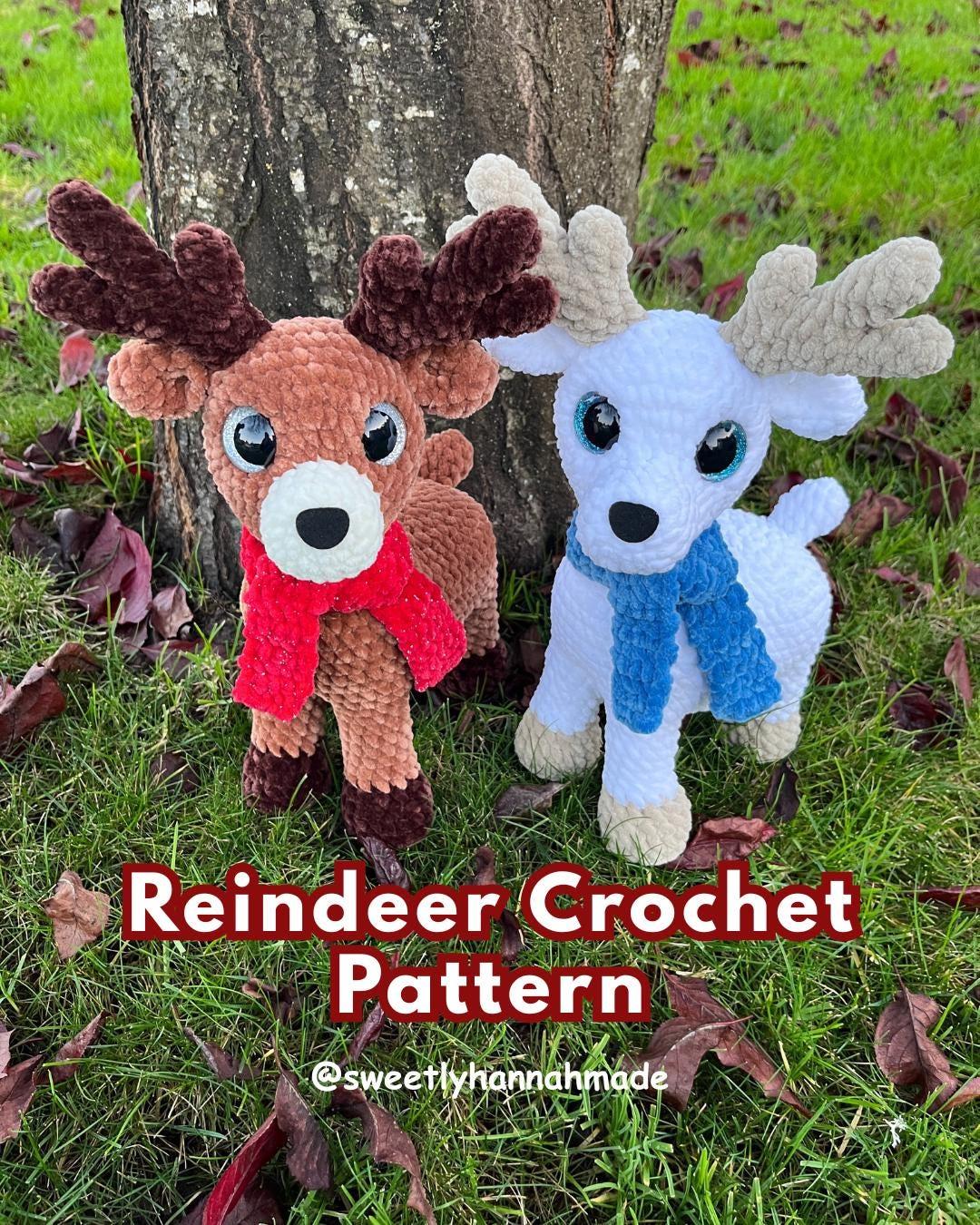 Reindeer Crochet Pattern: Low Sew Amigurumi (PDF Pattern)