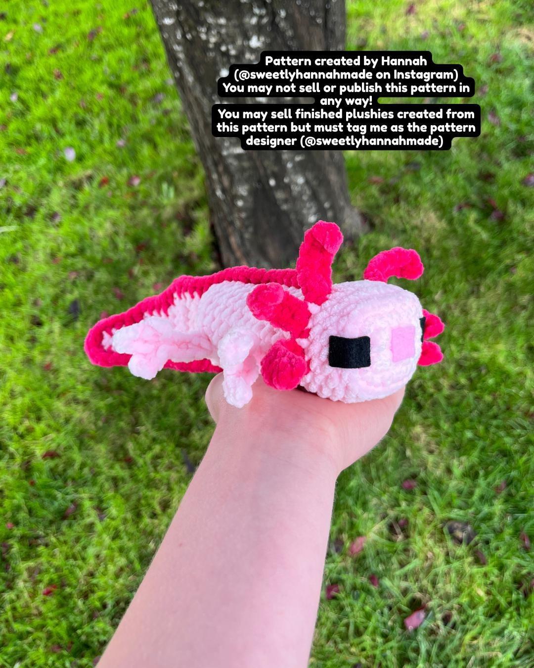 No-Sew Minecraft-Inspired Axolotl Crochet Pattern: Amigurumi (PDF Pattern) thumbnail 3