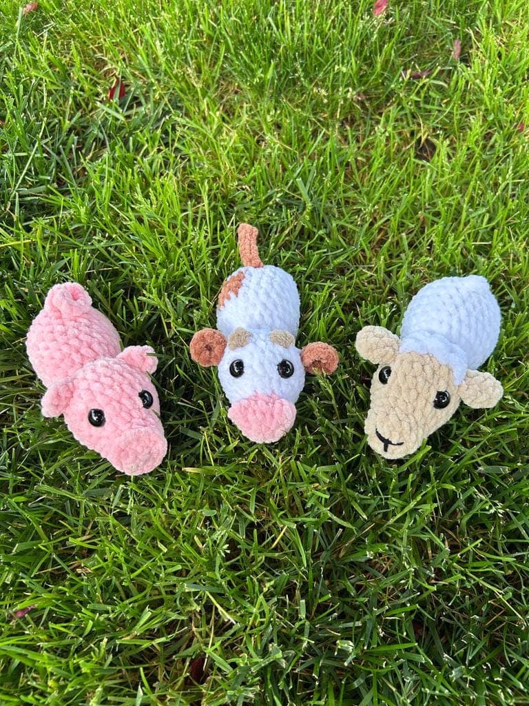 Crochet Barnyard Animal Pattern Bundle, Pig, Cow, Sheep (PDF Pattern) thumbnail 8