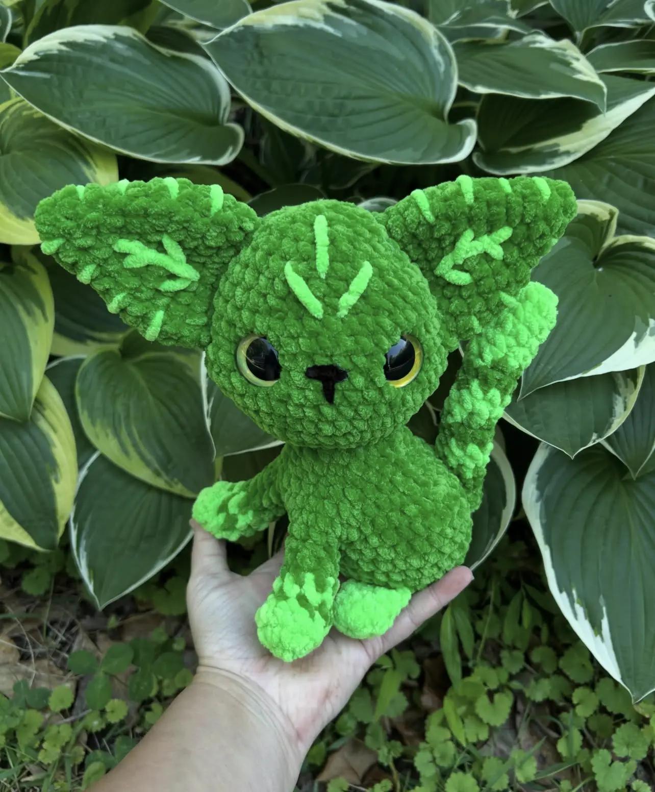 Handmade Crochet Magic Cat Plushie