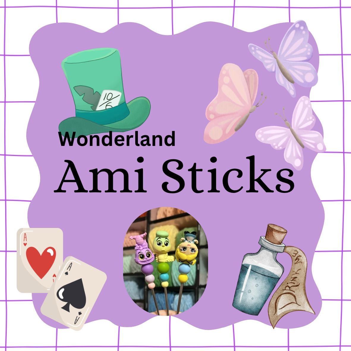 Wonderland themed Ami sticks