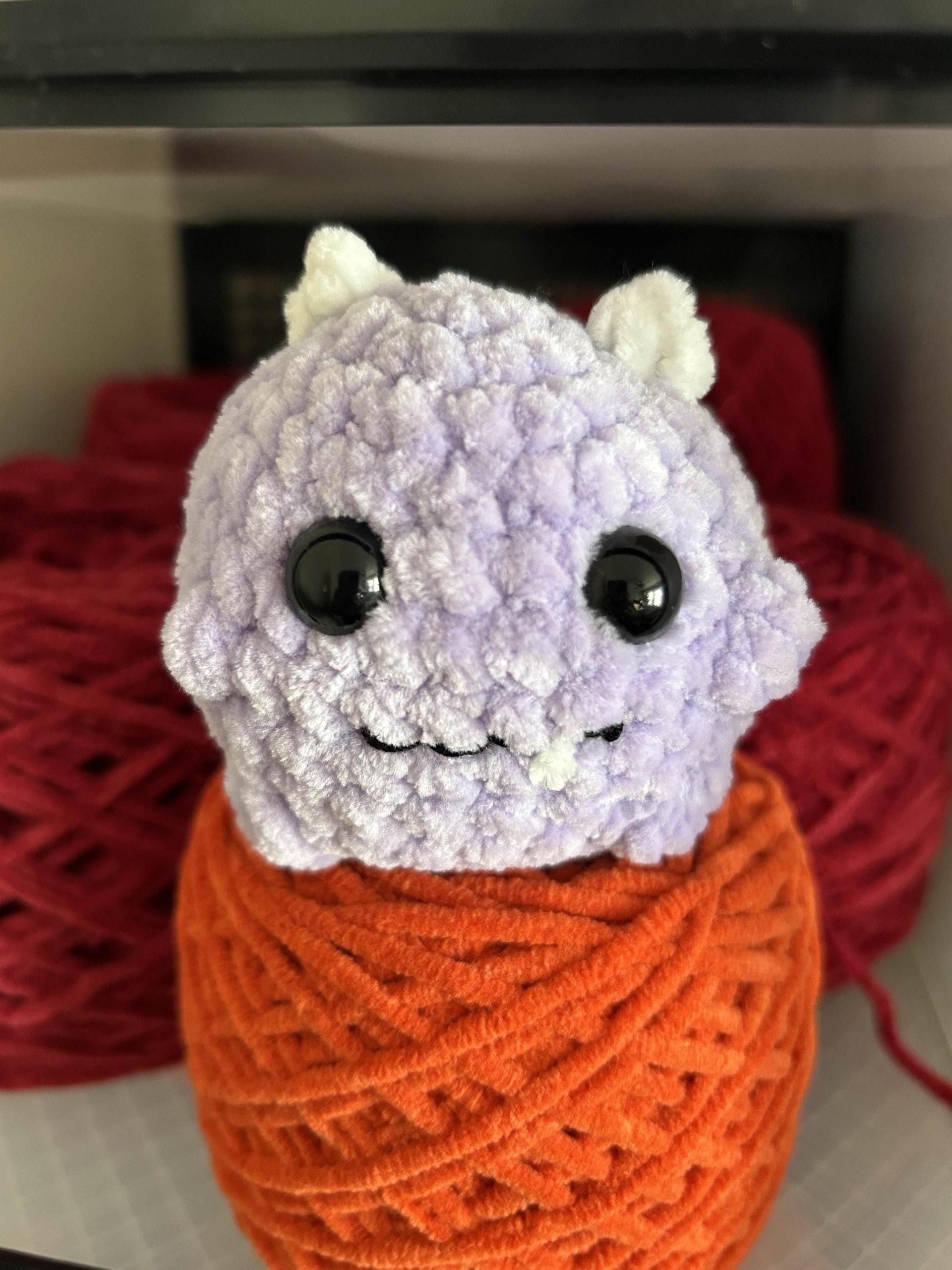 Stress Ball Monster Crochet Plushie