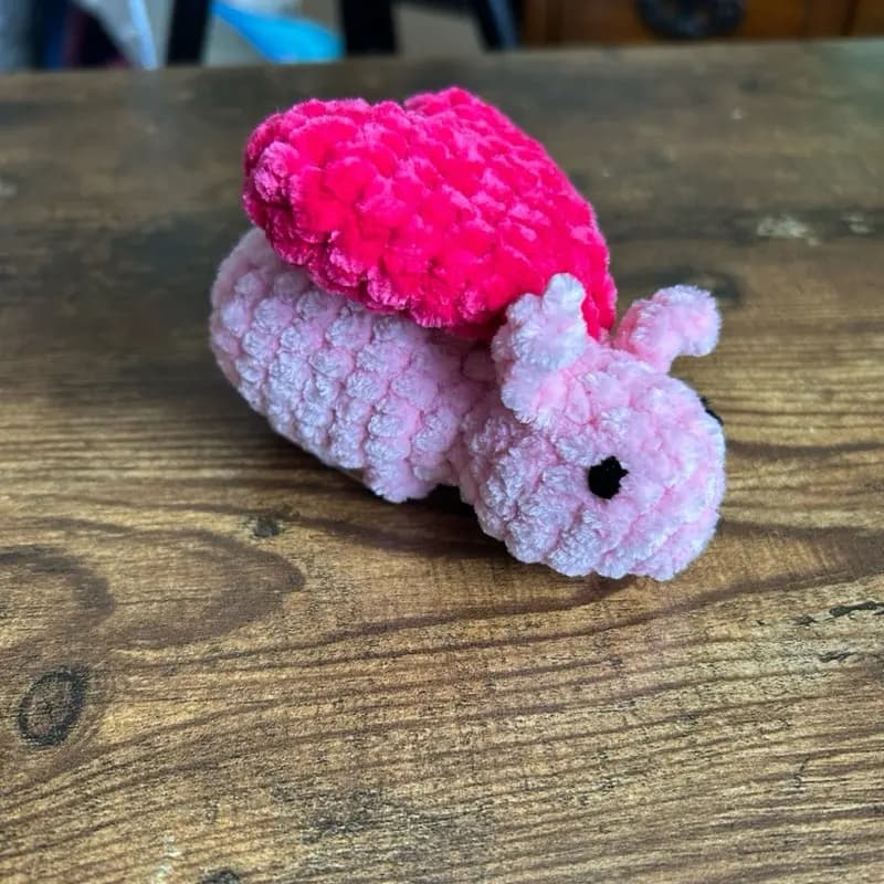 Handmade Crochet Love Bug Plushie