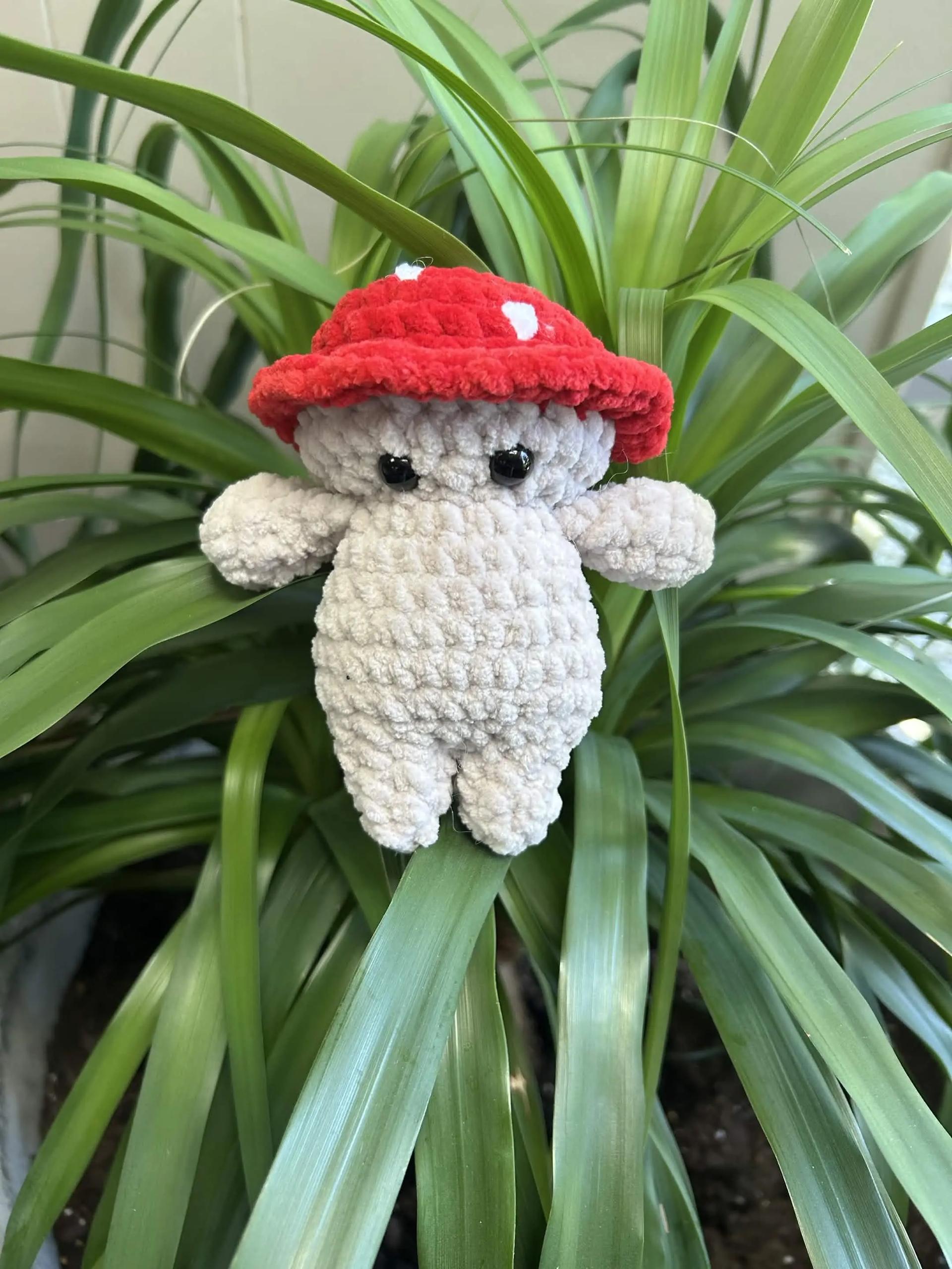 Handmade Crochet Mushroom Plushie