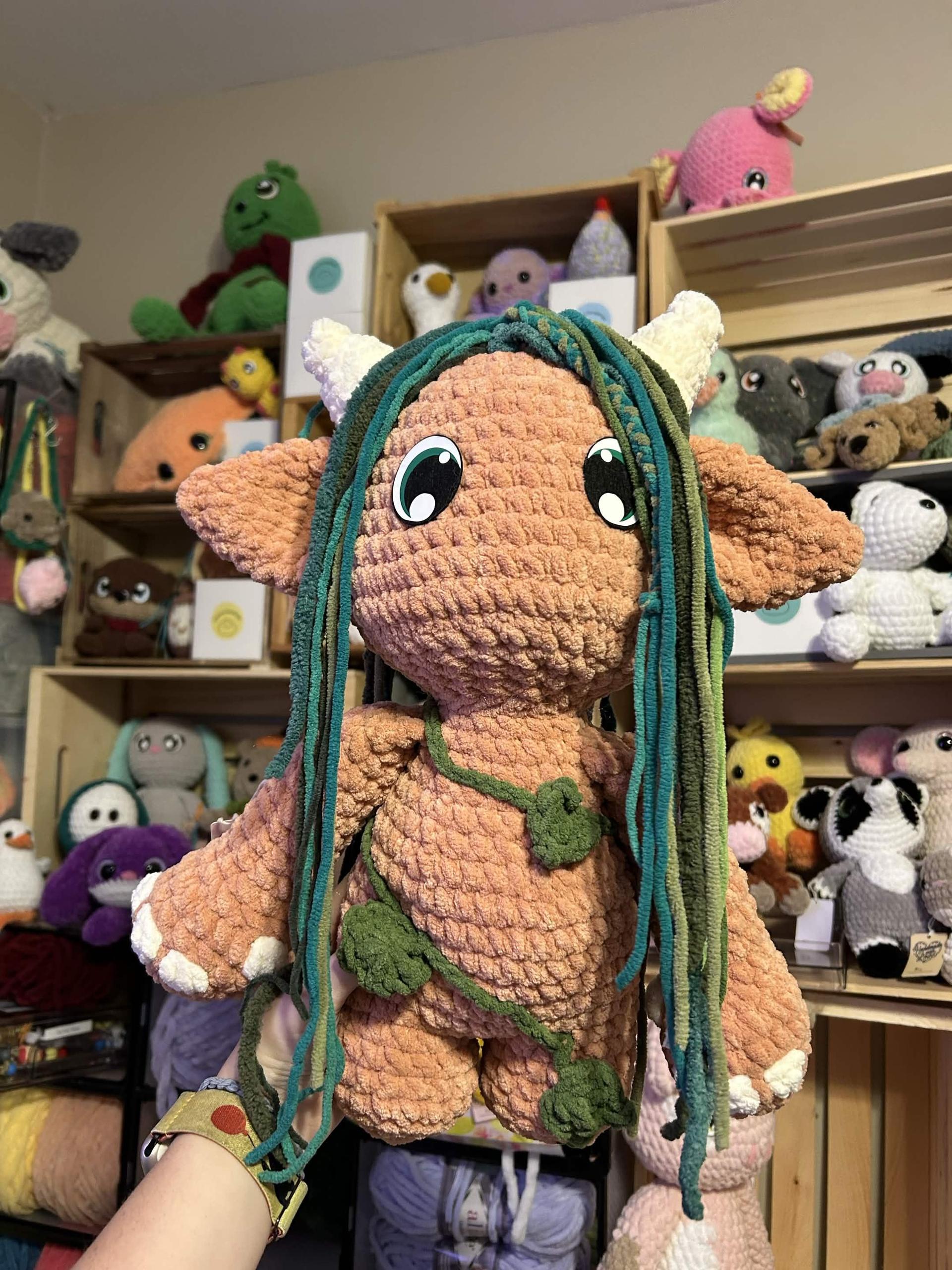 Handmade Crochet Forest Guardian Plushie
