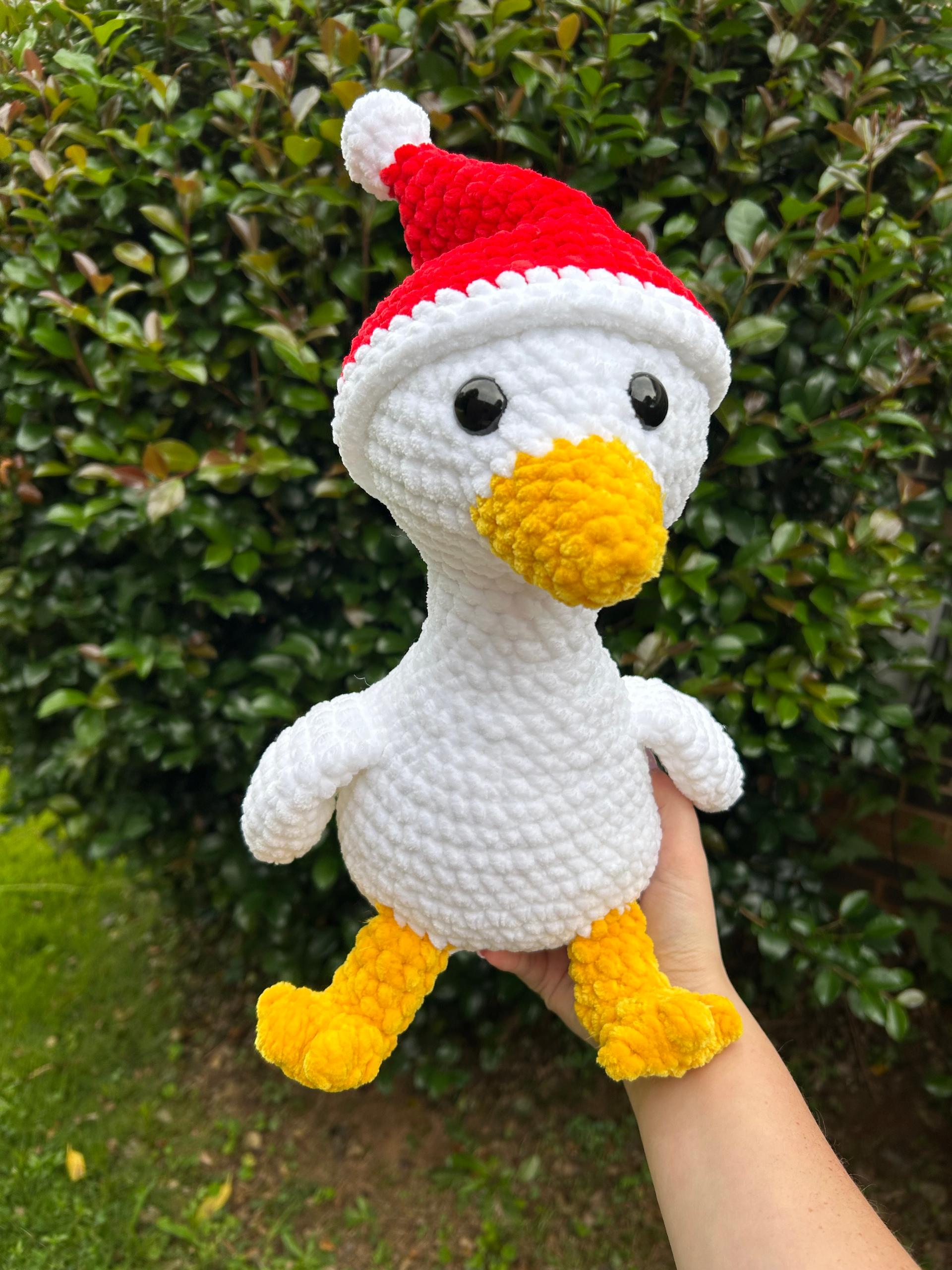 Handmade Crochet Big Goose Plushie with Removeable Accessories thumbnail 3