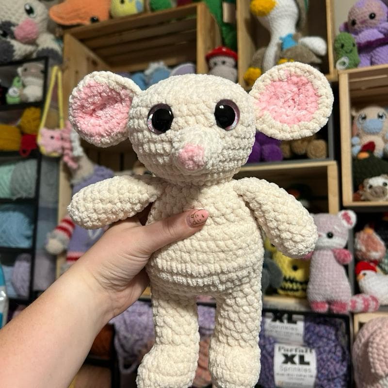 Handmade crochet Mouse plushie