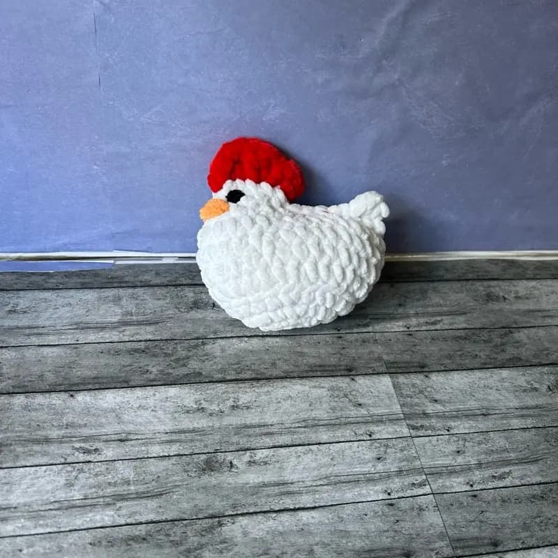 Handmade Crochet Small Chicken Plushie thumbnail 2