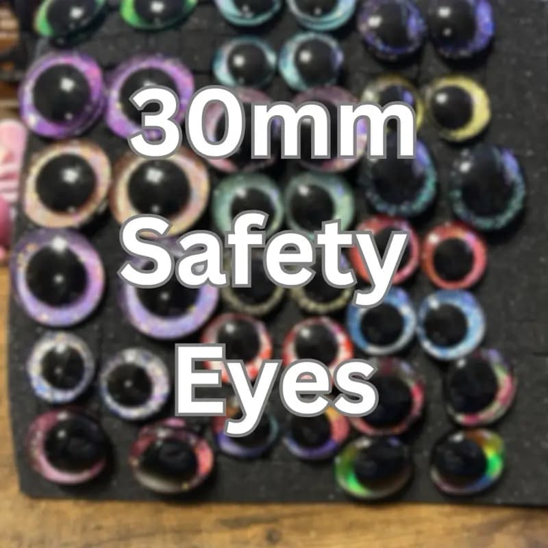 Handpainted 30mm safety eyes