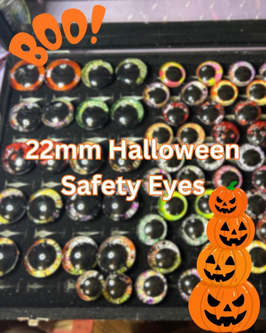 Halloween Handpainted 22mm safety eyes
