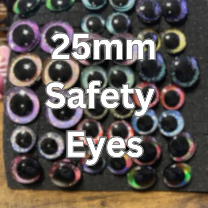 Handpainted 25mm safety eyes