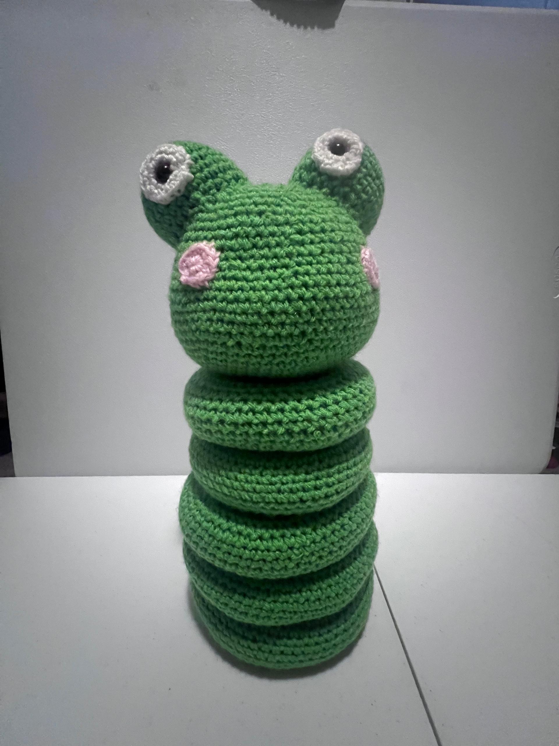 Frog stacking toy