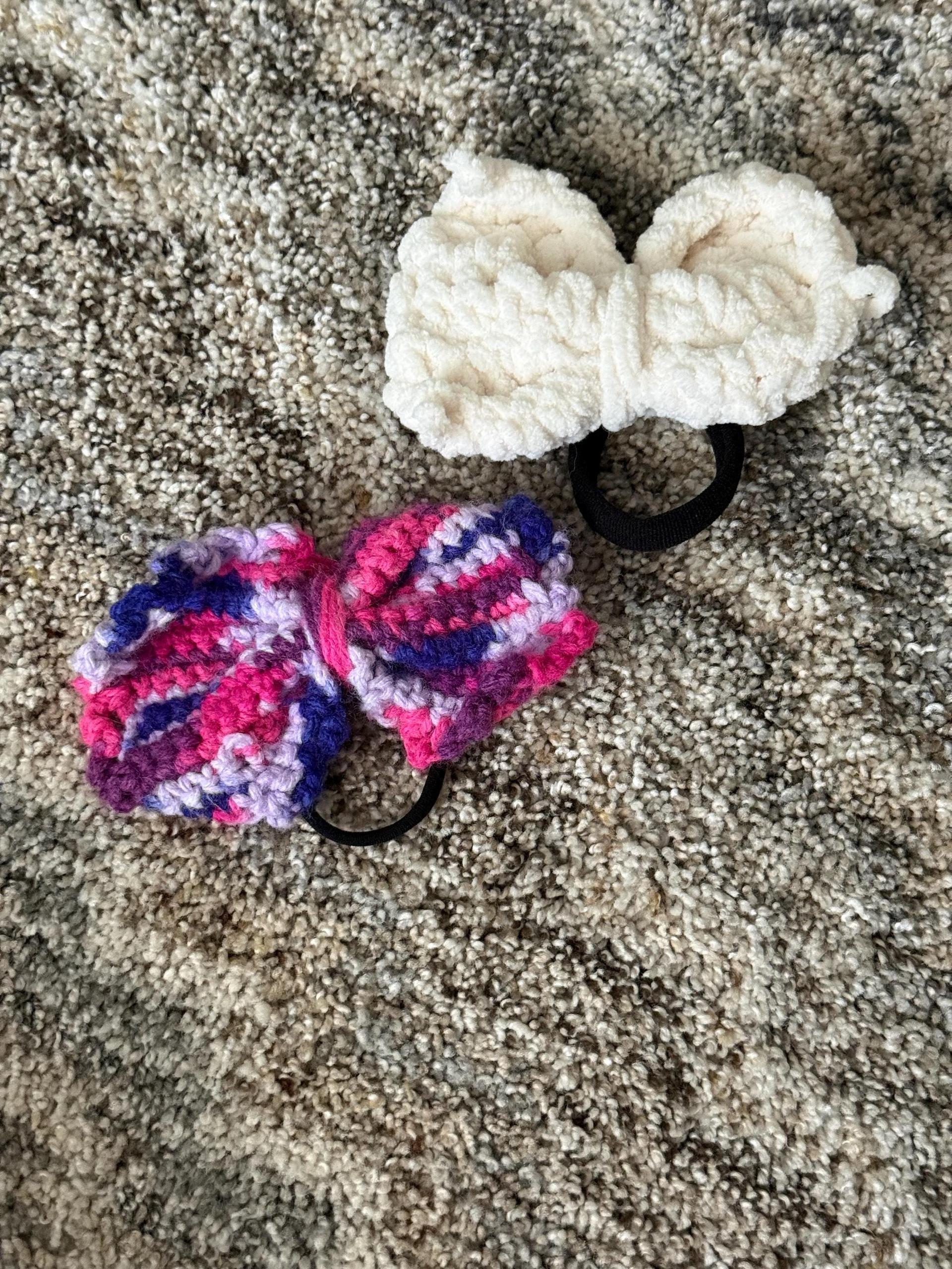 Crochet Bow | Handmade Stretchy Bow Headbands