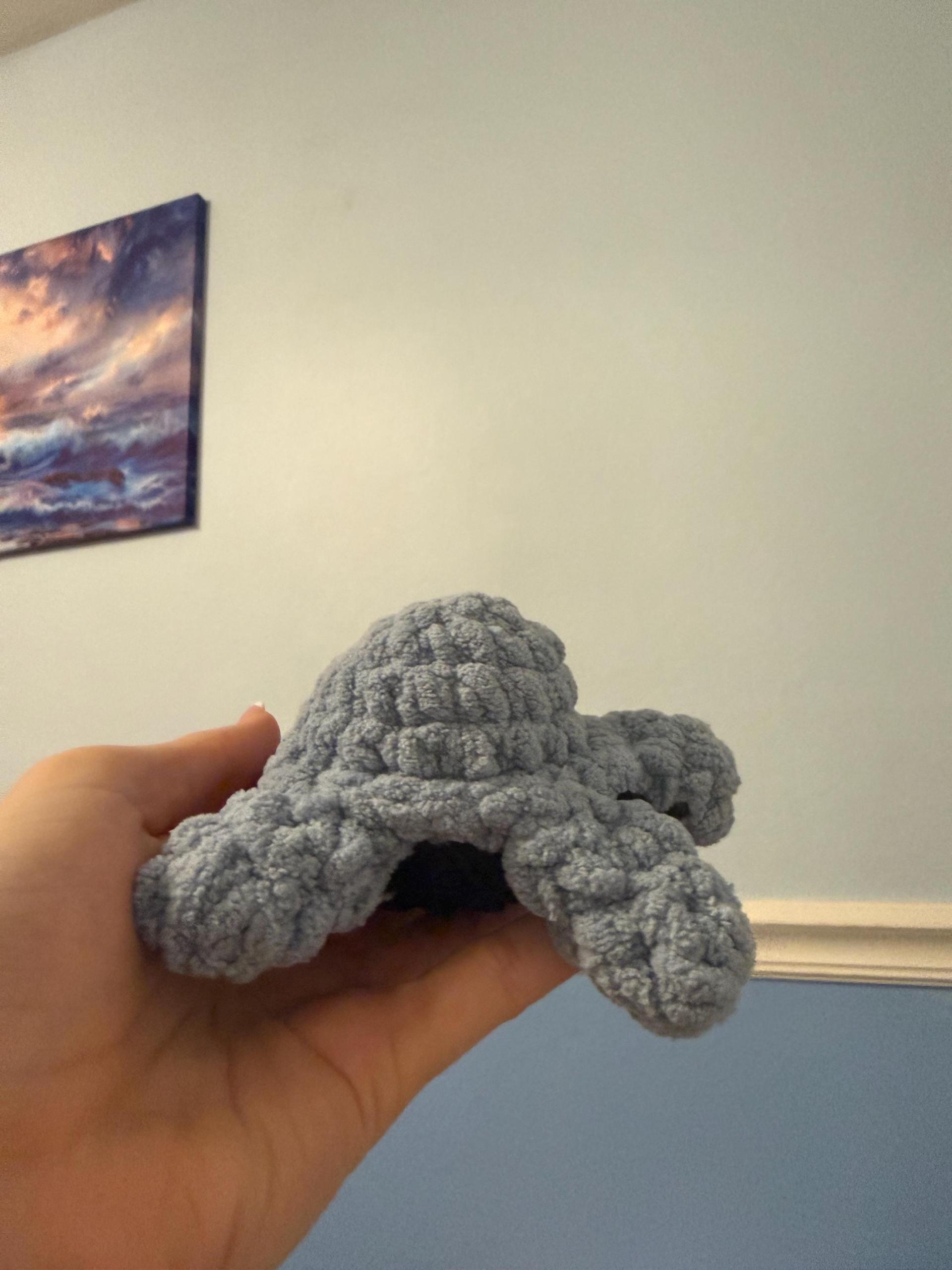 Chunky Crochet Turtle Plushie | Handmade Amigurumi Stuffed Animal Toy
